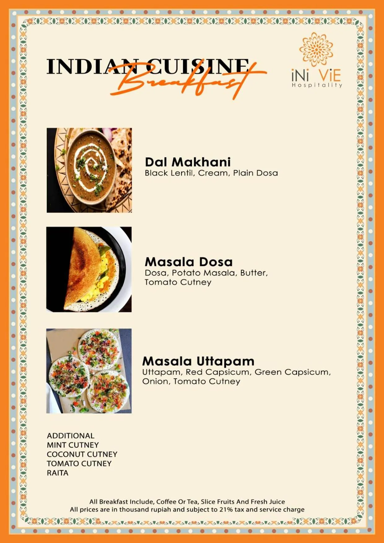 Breakfast in Astera Villa Seminyak by Ini Vie Hospitality