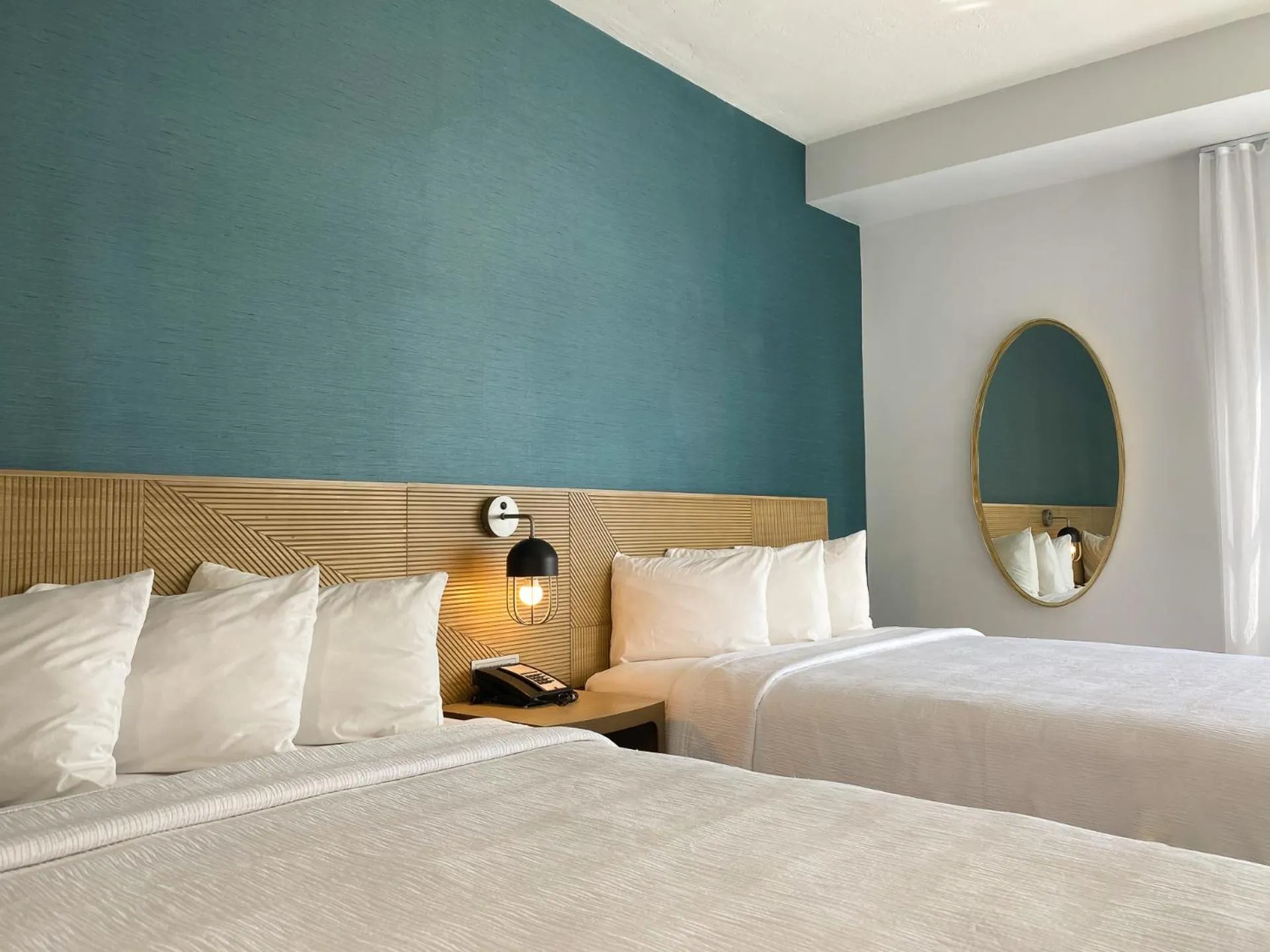 Bed in Marseilles Beachfront Hotel