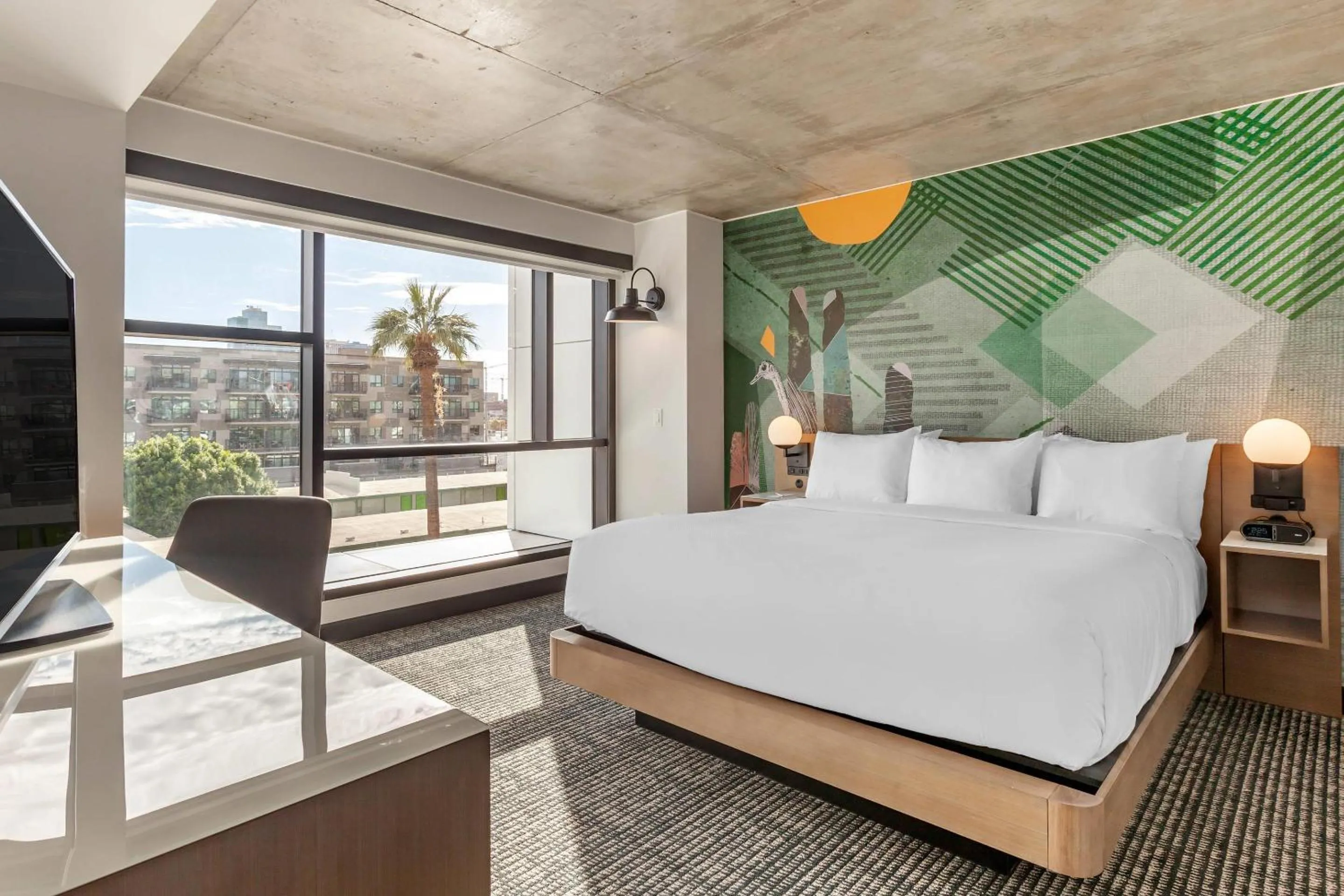 Bed in Cambria Downtown Phoenix Convention & Airport Hotel