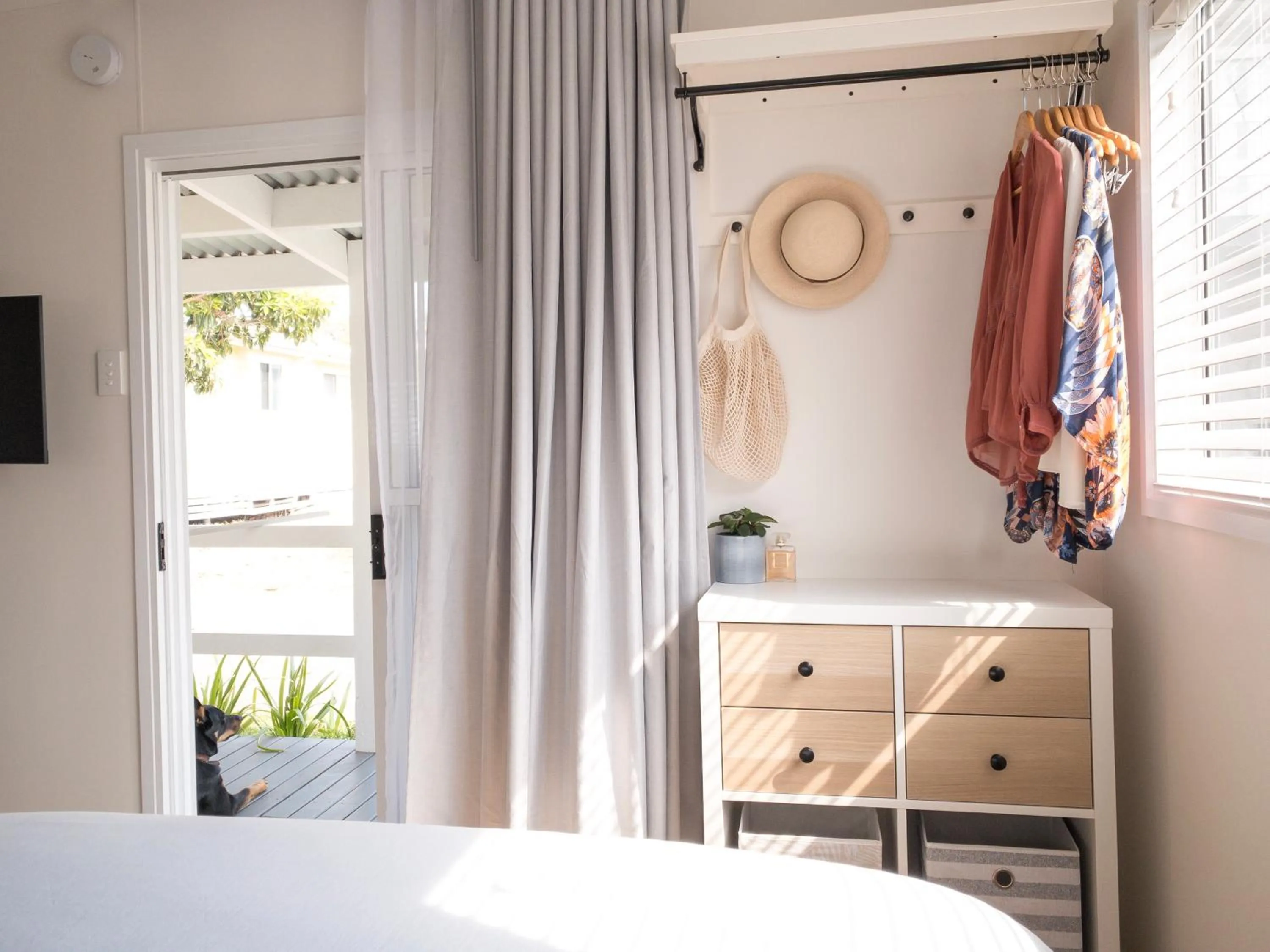 View (from property/room), Bed in Little Palm Cabins