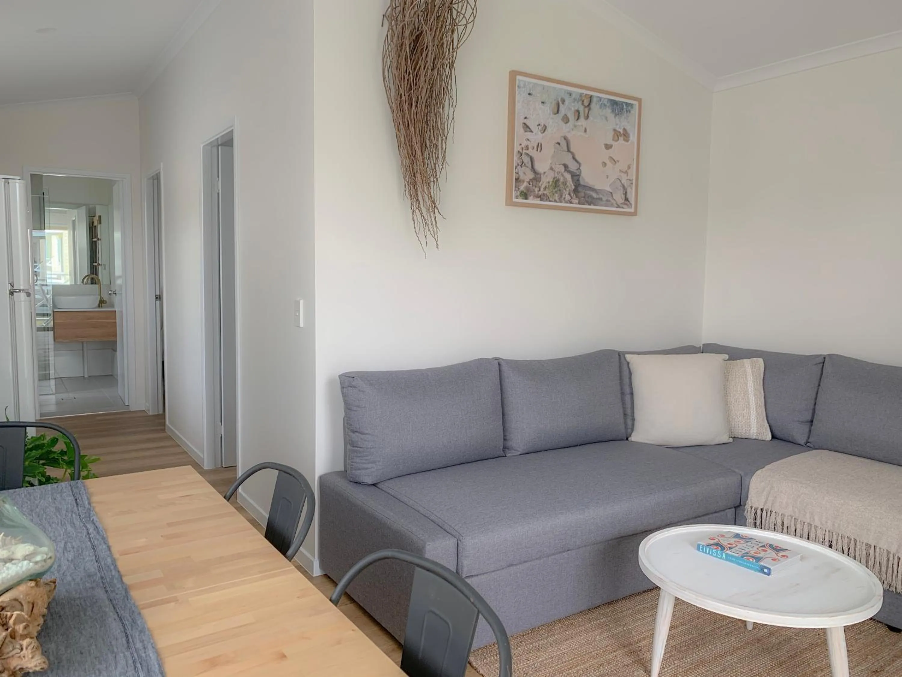 Living room in Little Palm Cabins