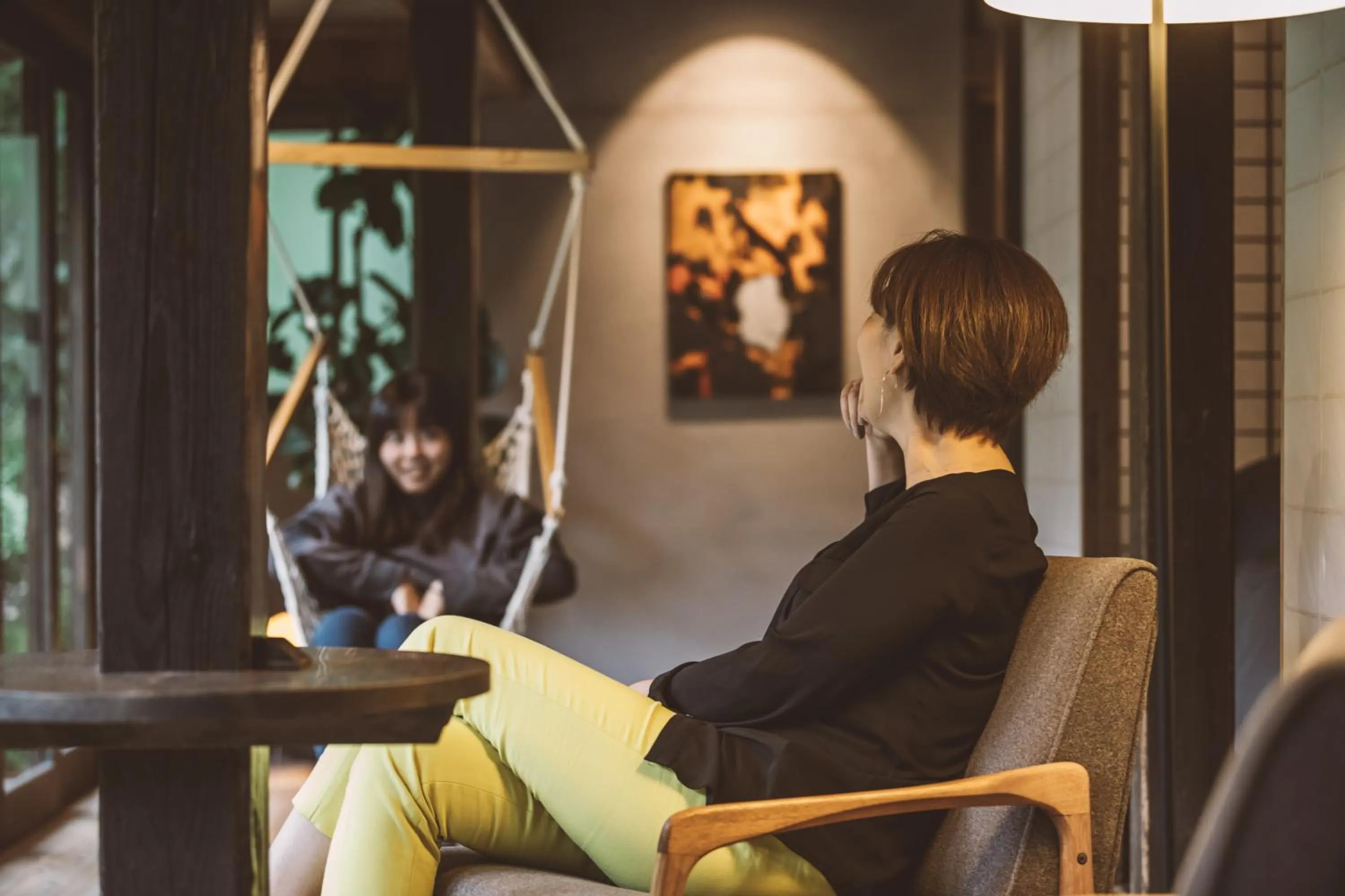 Seating area in NIPPONIA Kosuge Village