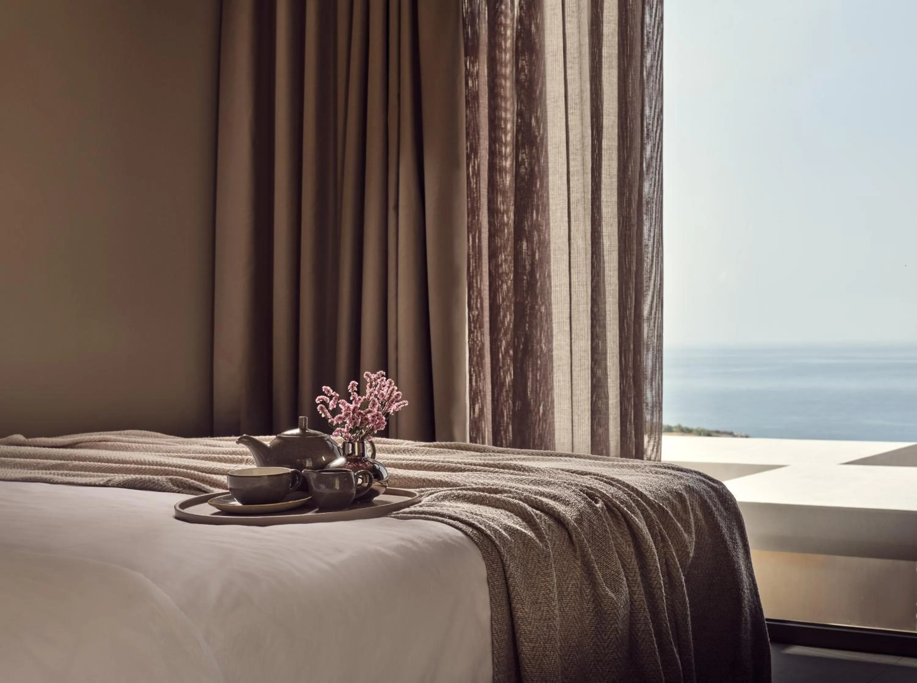 Bed in The Royal Senses Resort & Spa Crete, Curio Collection by Hilton