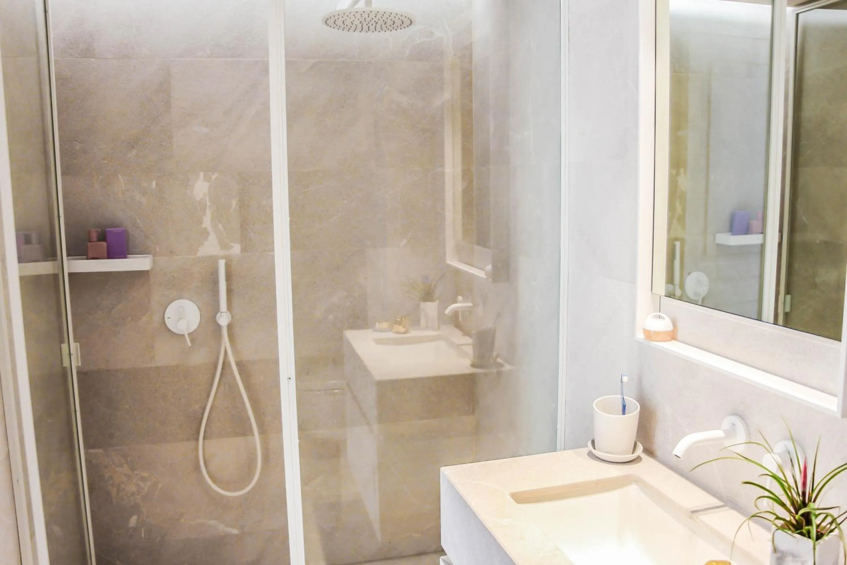 Shower in The Boc Suites