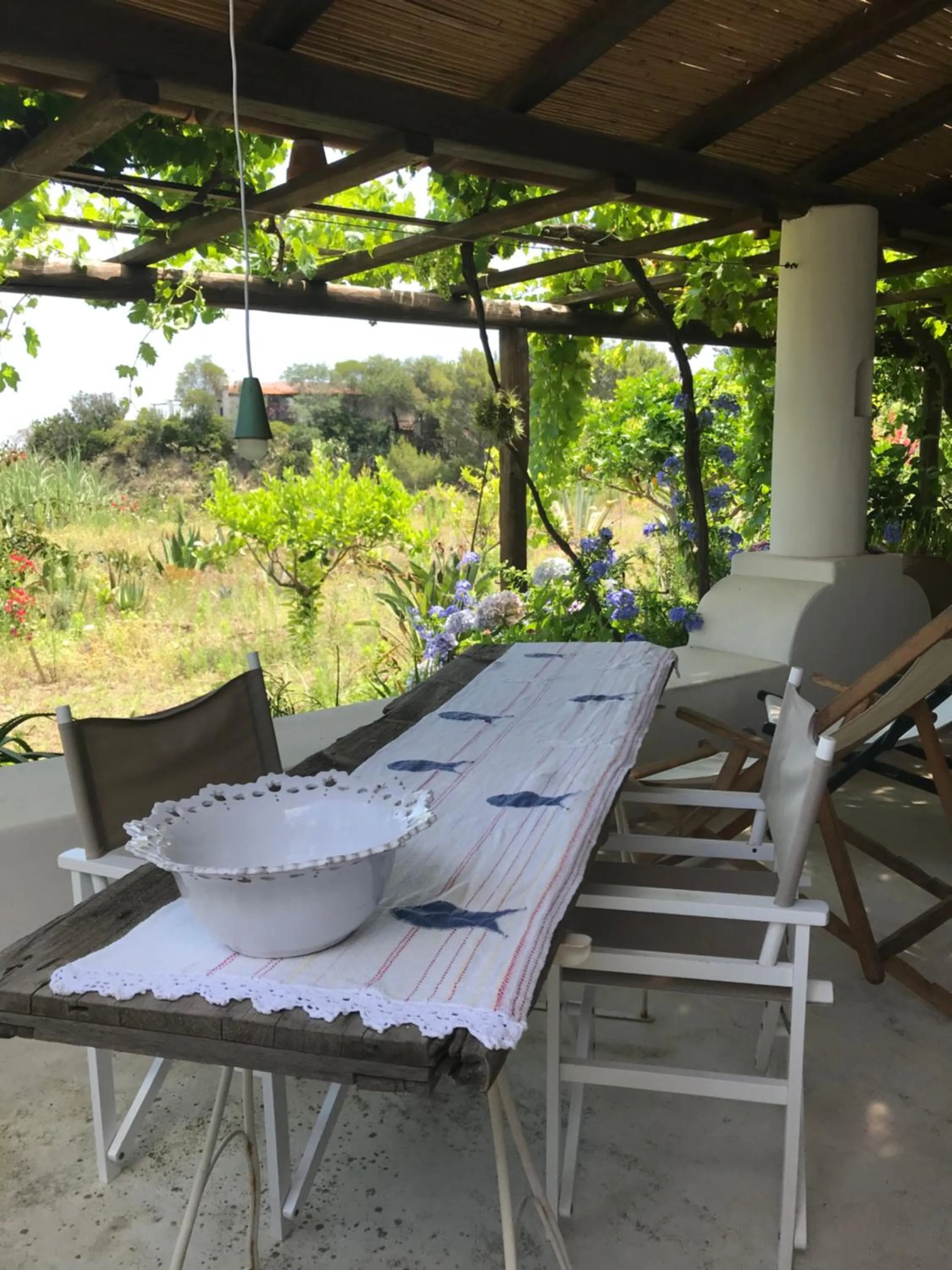 Patio in B&B Al Salvatore Di Lipari