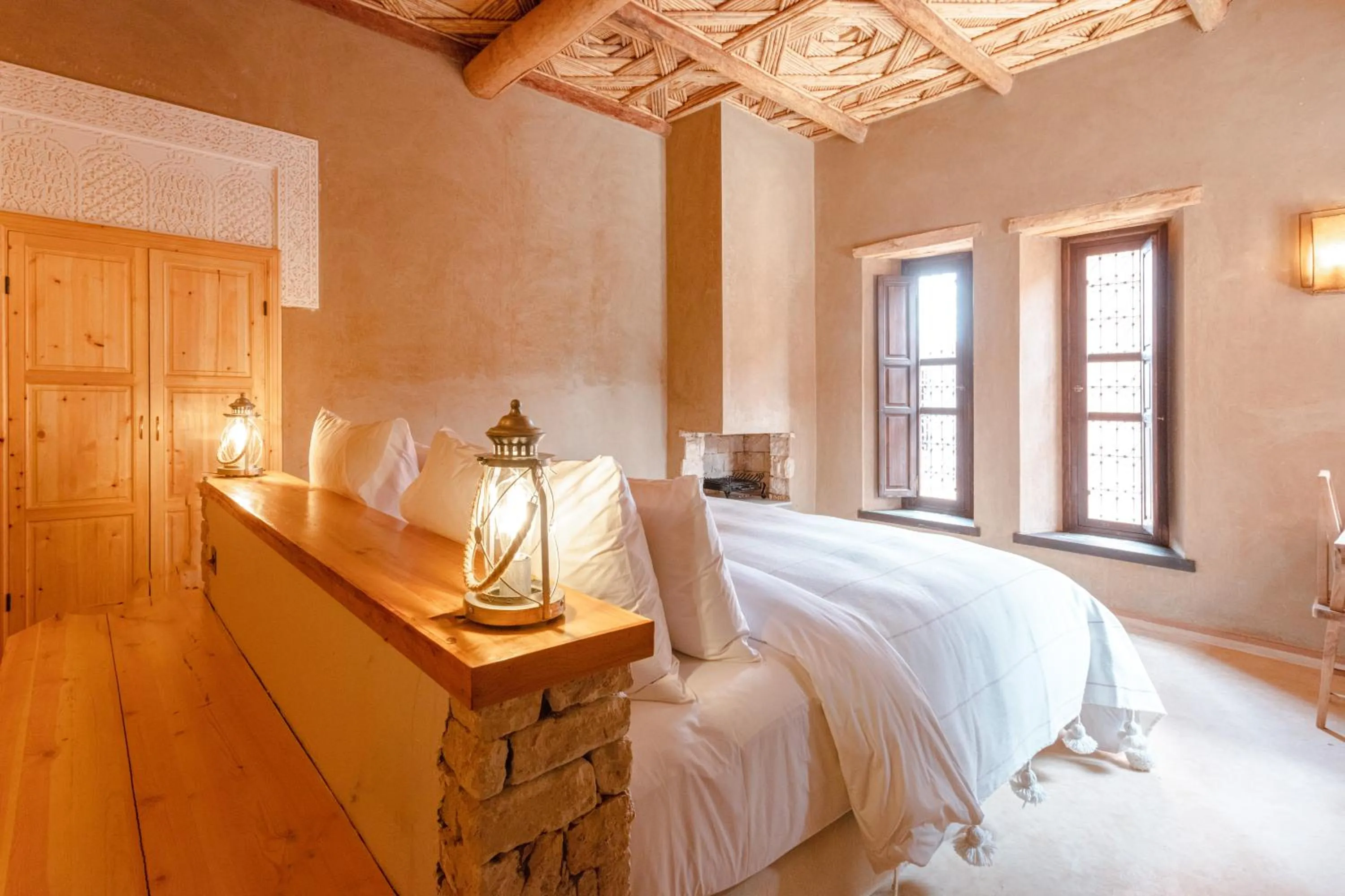 Bed in Kasbah Tamsna