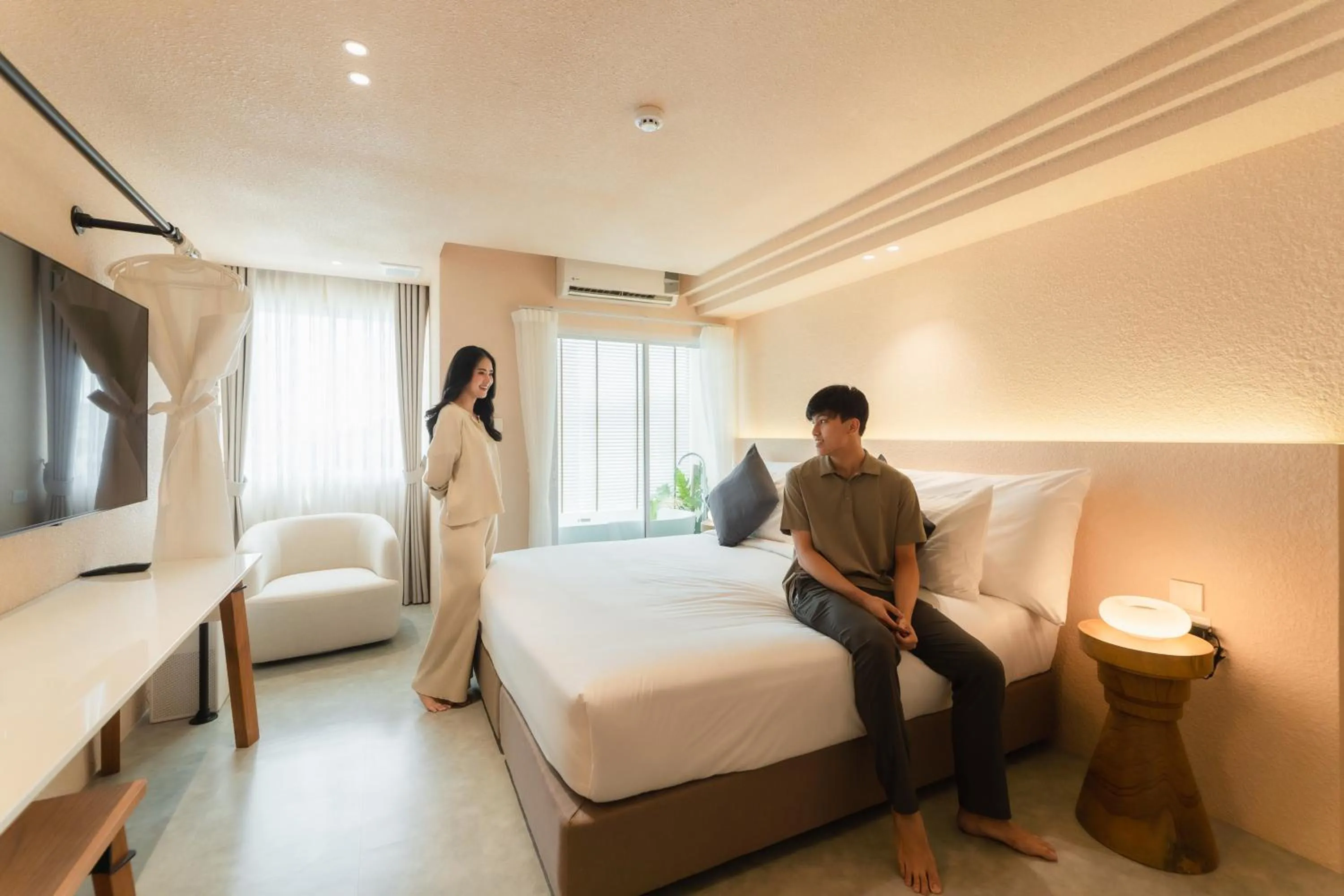Bed in Mai Hotel Chiang Mai ใหม่โฮเทล เชียงใหม่