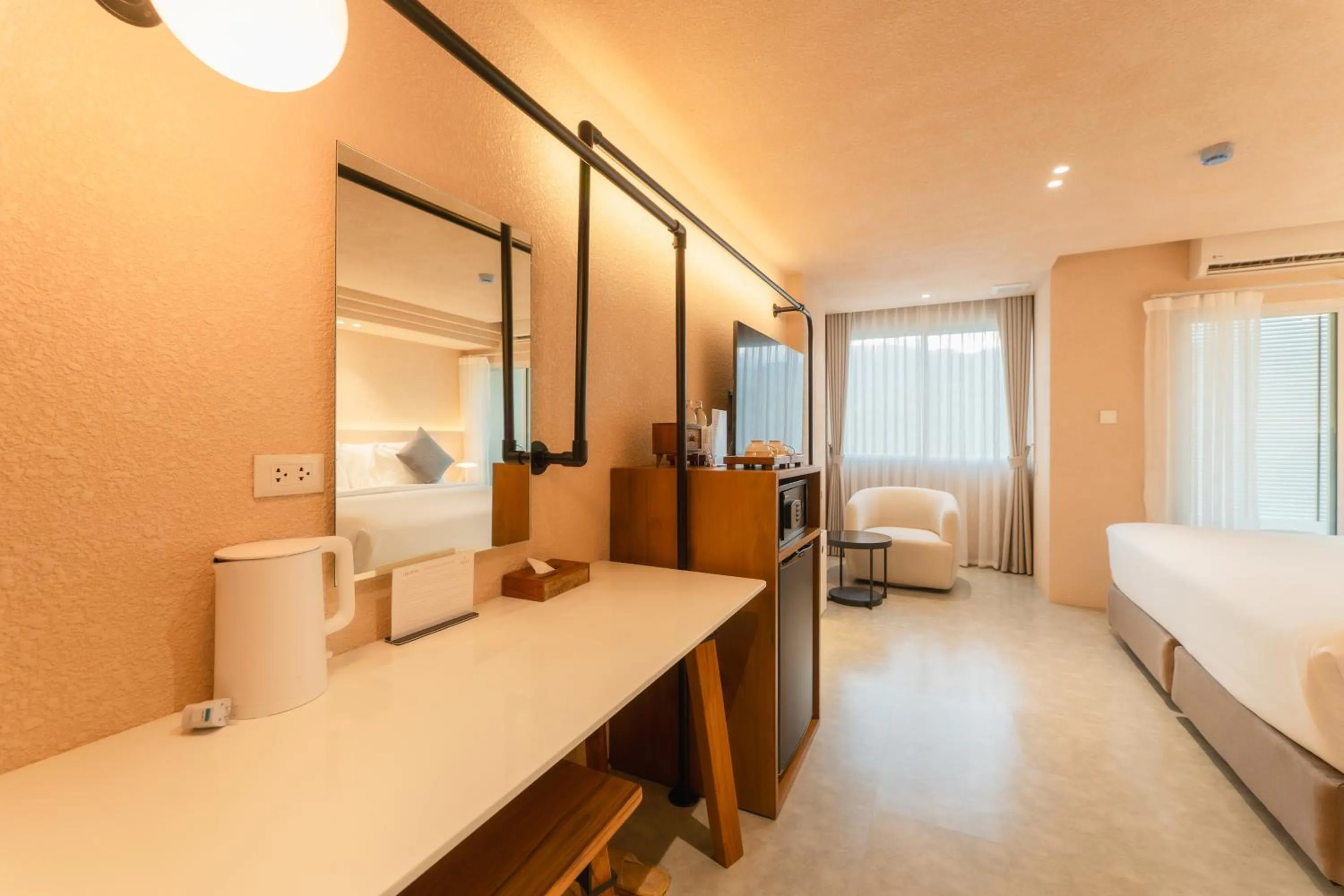 Bed in Mai Hotel Chiang Mai ใหม่โฮเทล เชียงใหม่