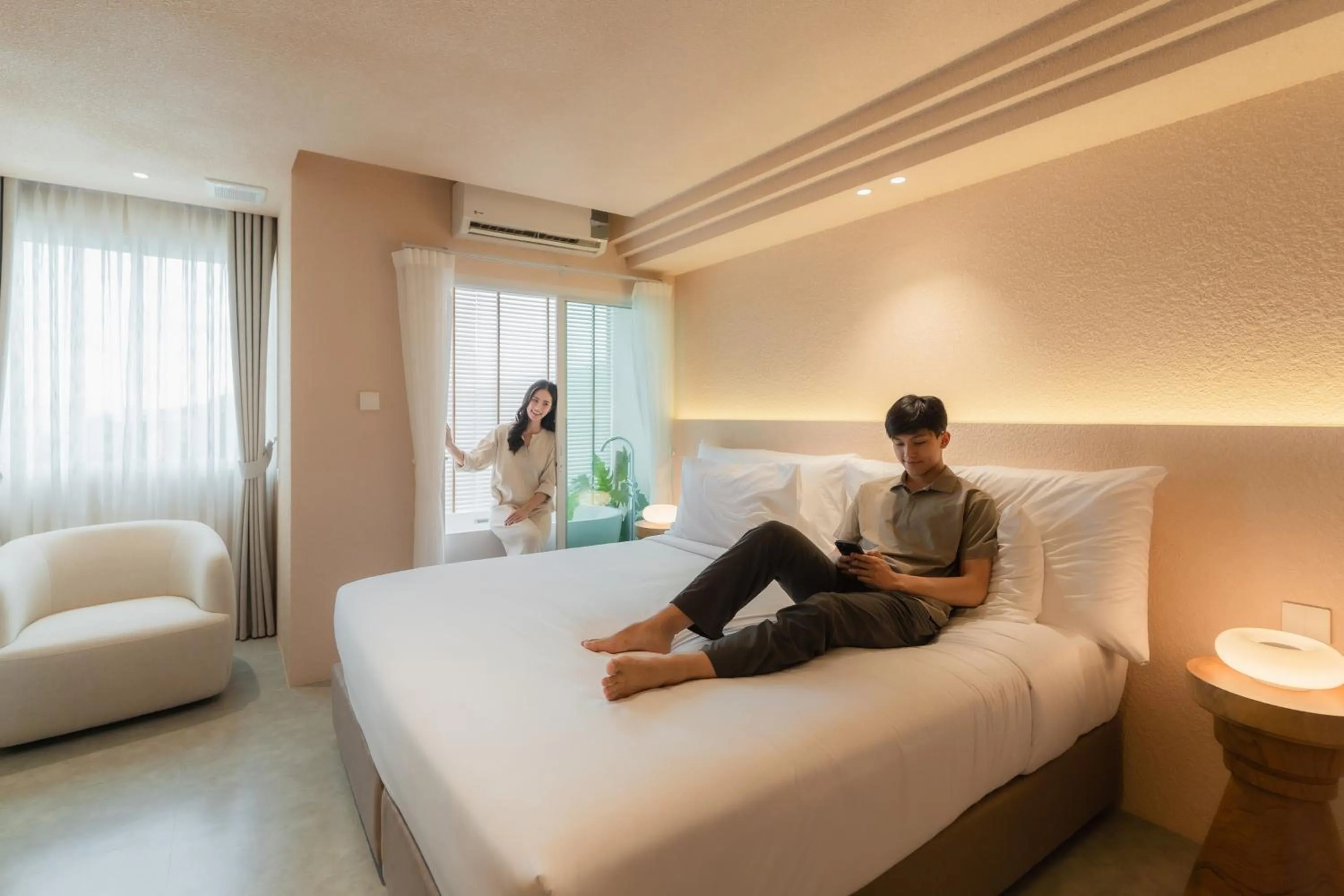 Bed in Mai Hotel Chiang Mai ใหม่โฮเทล เชียงใหม่