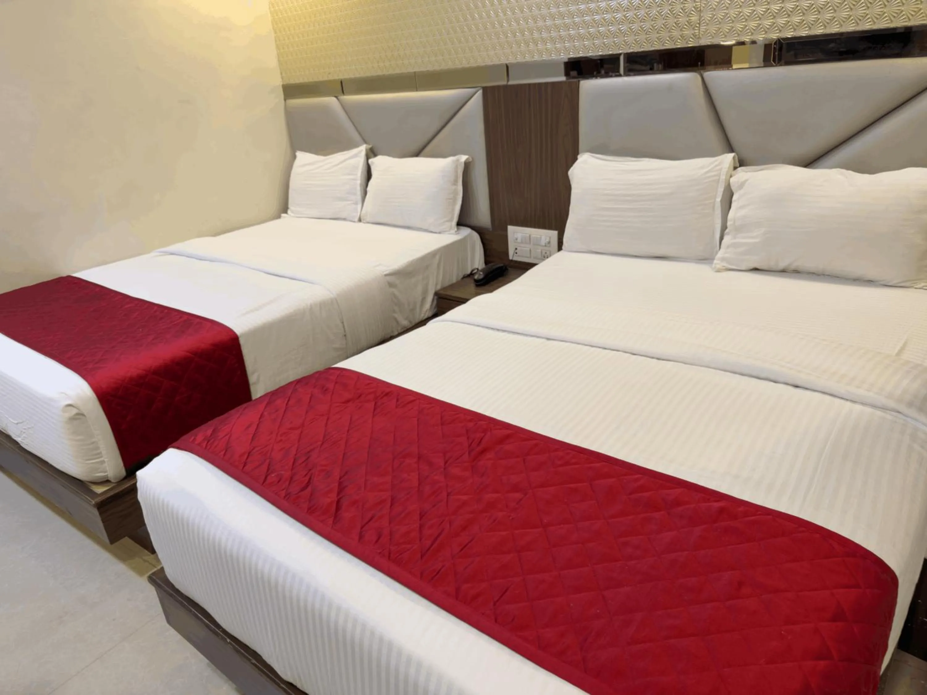 Bedroom, Bed in Hotel Hometown Near US Embassy BKC