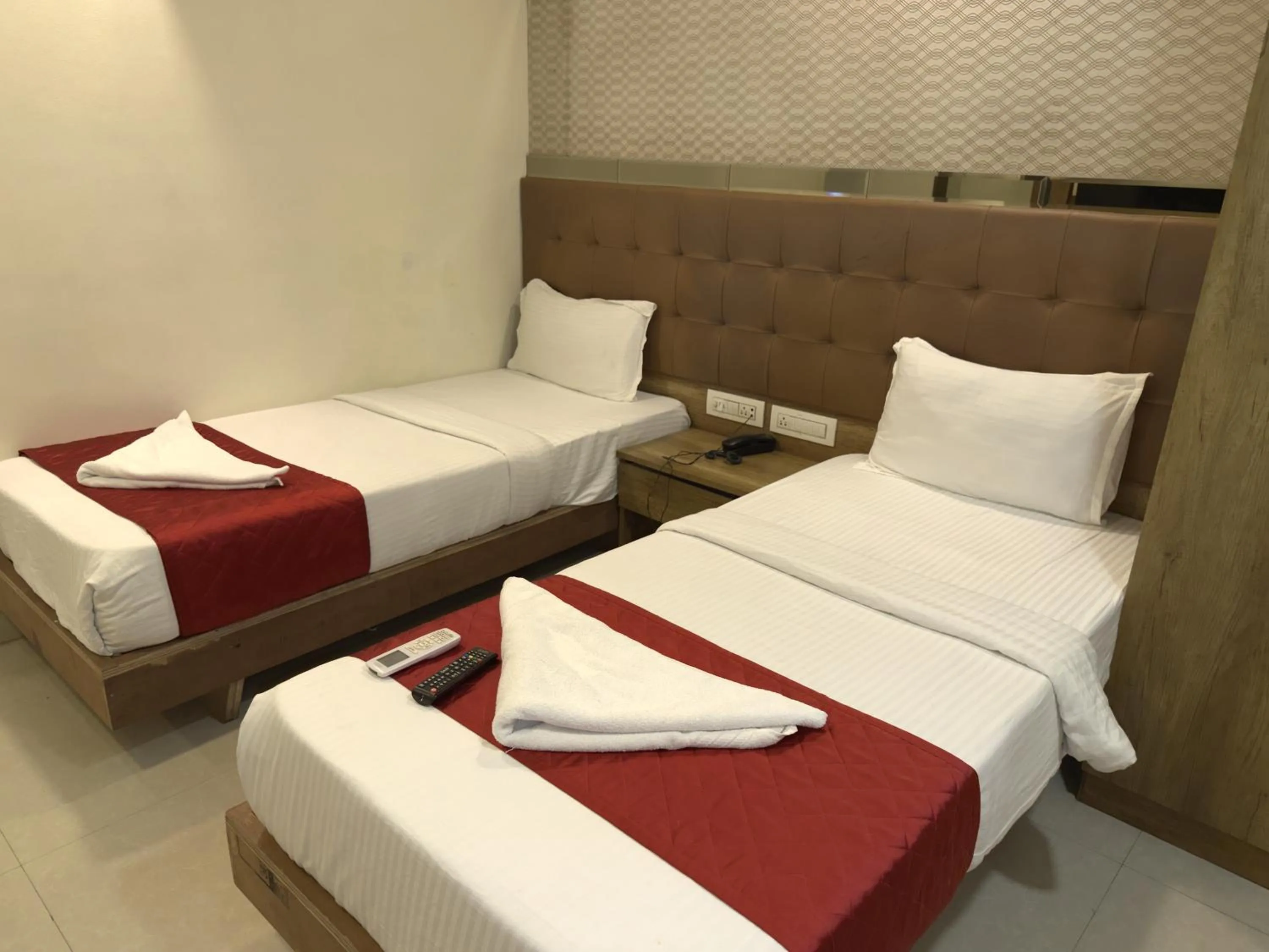 Bedroom, Bed in Hotel Hometown Near US Embassy BKC