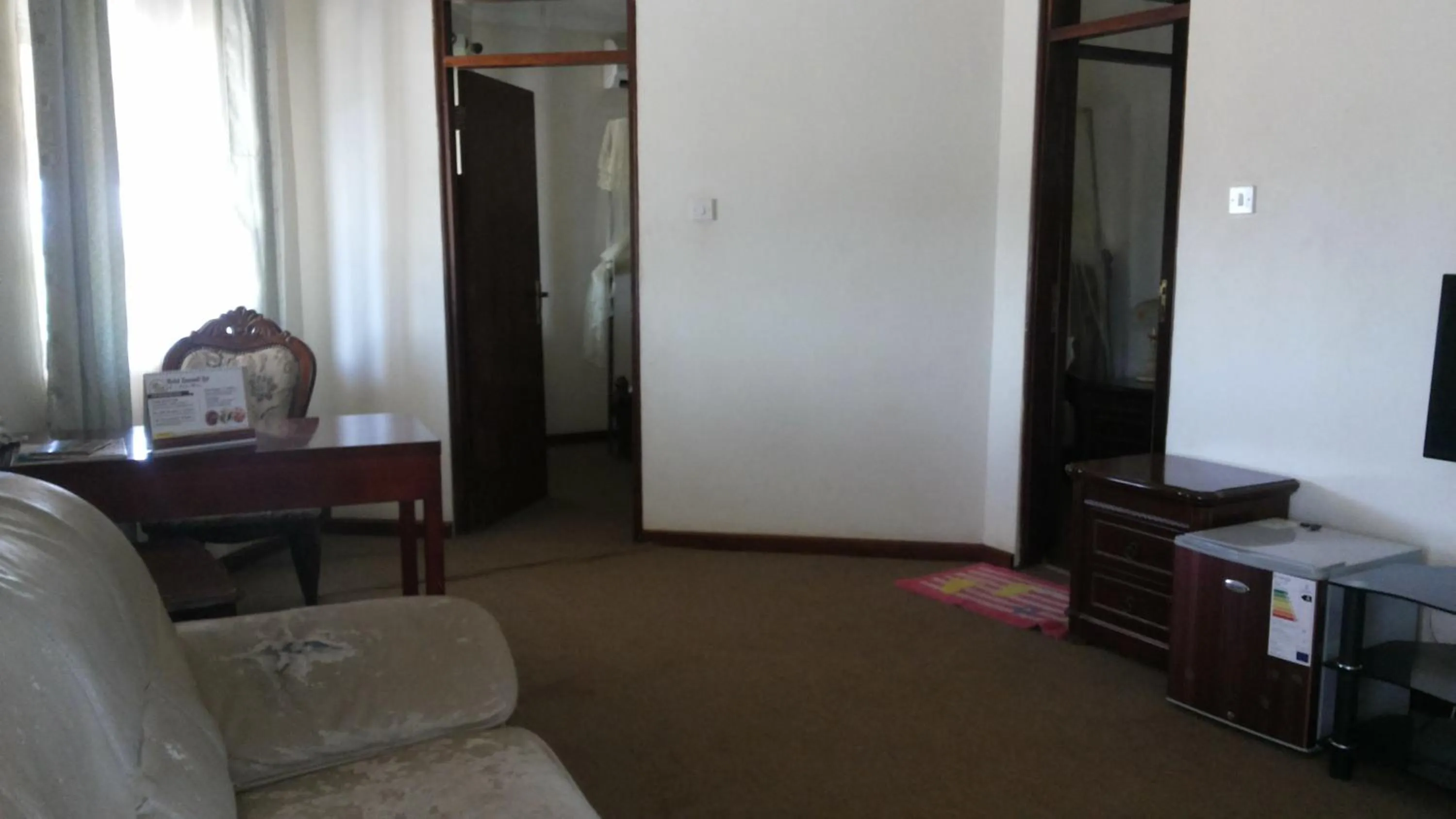 Seating area in Zawadi Hotel