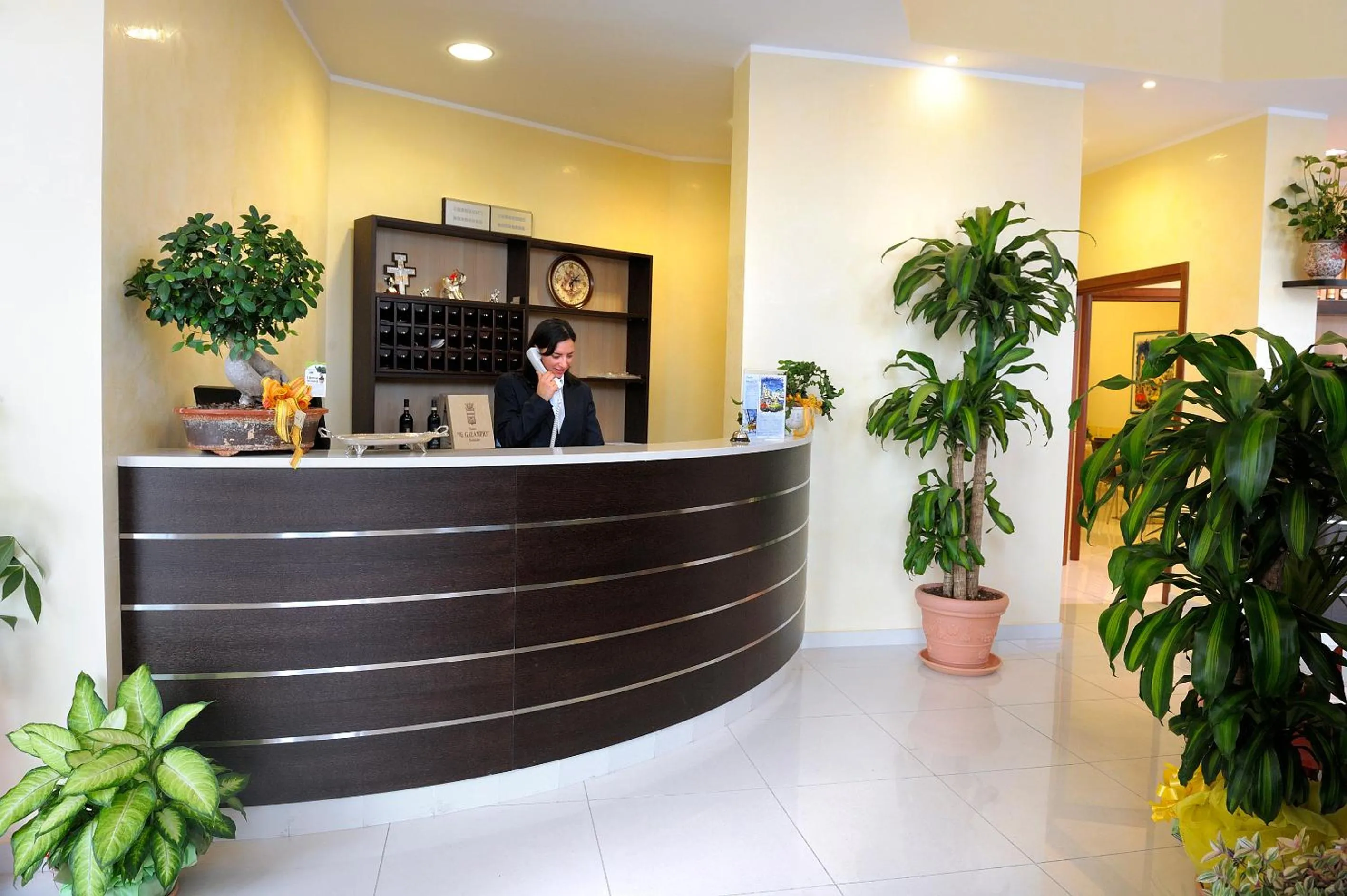 Lobby or reception in Hotel La Quercia