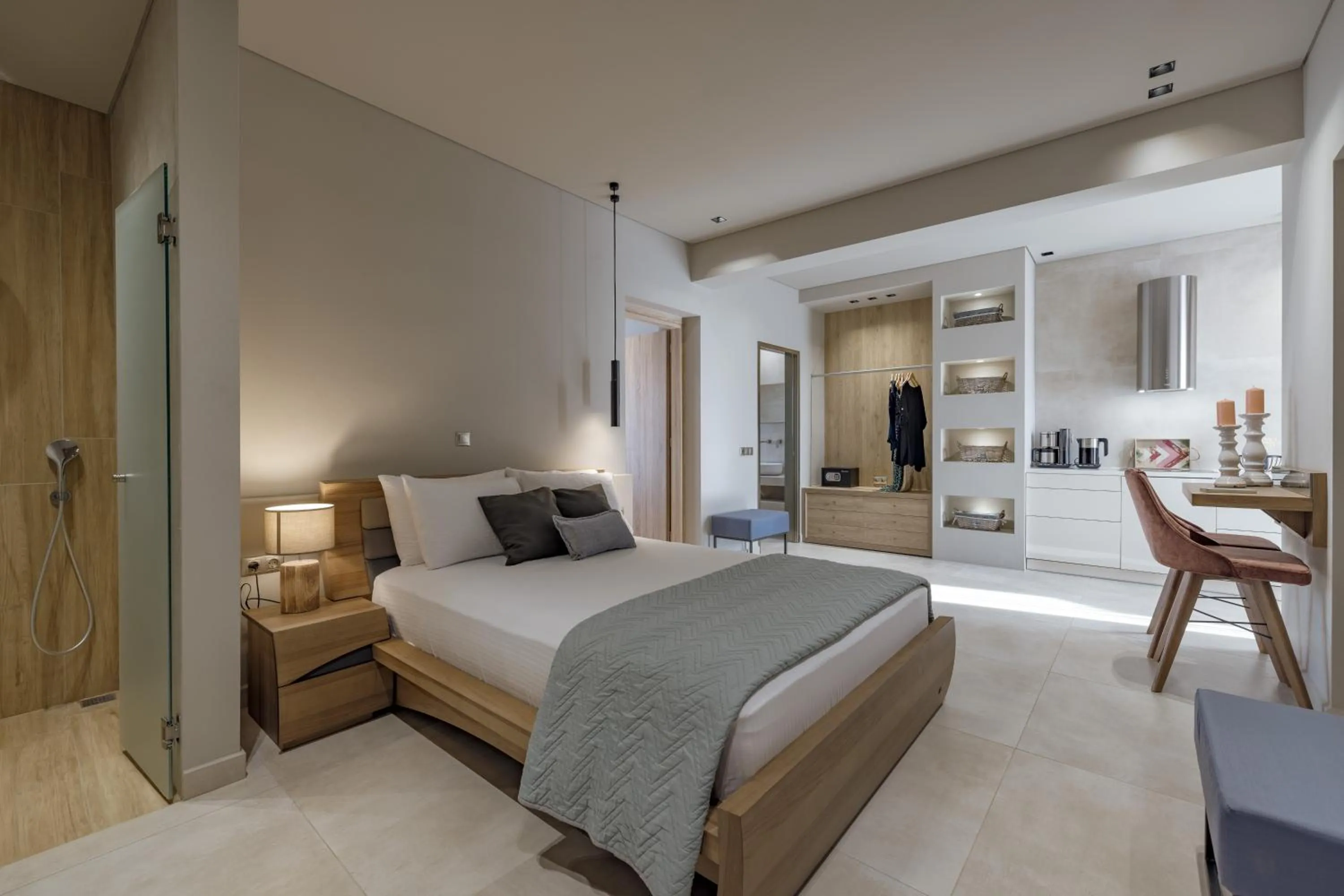 Bedroom, Bed in El Mar Naxos