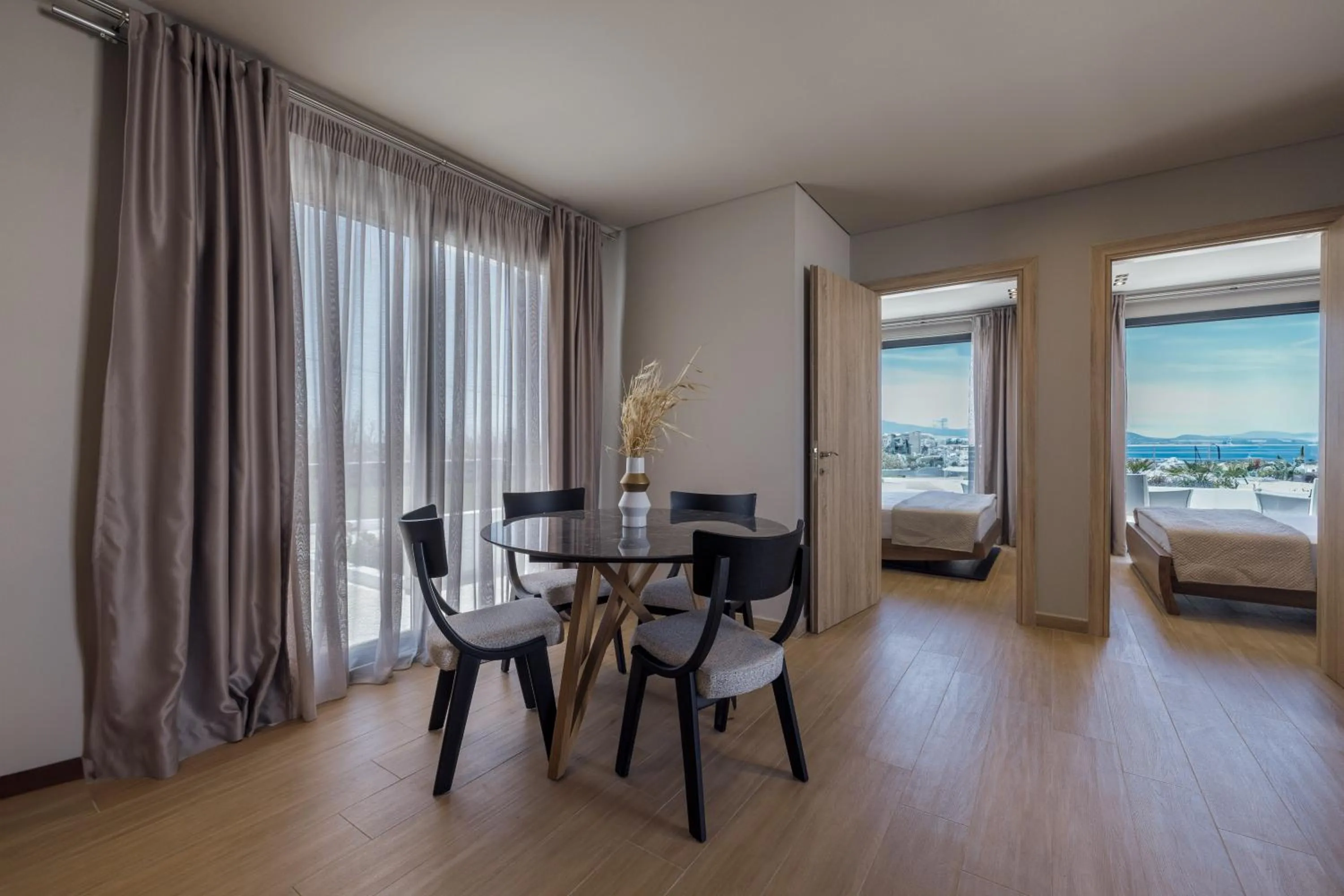 Living room, Bed in El Mar Naxos