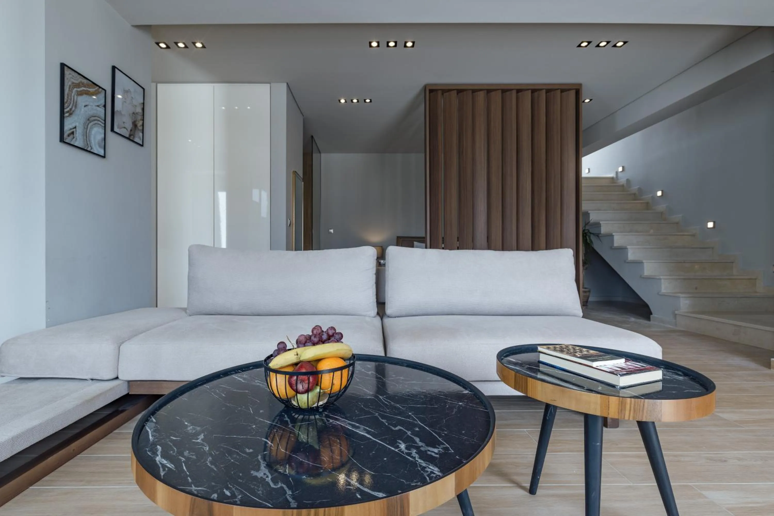 Seating area in El Mar Naxos