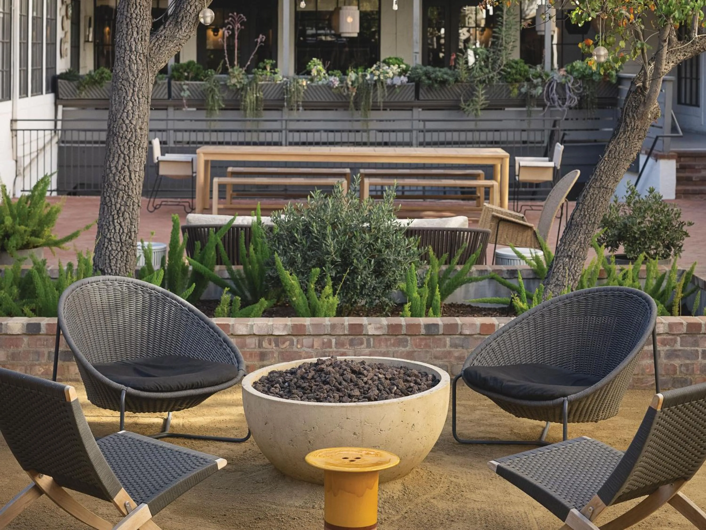 Inner courtyard view in The Landsby
