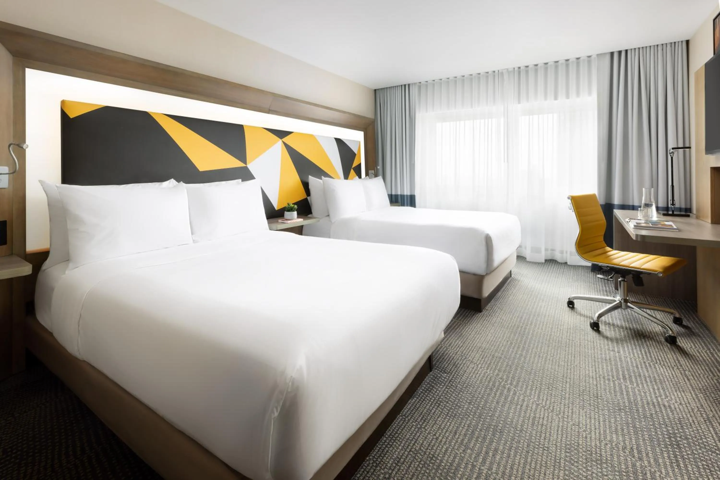 Bedroom, Bed in M Social Hotel New York Times Square