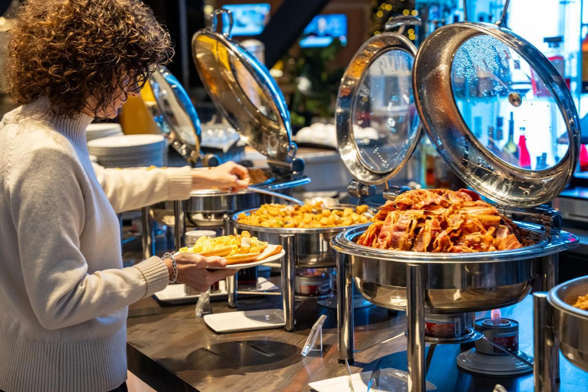 Breakfast in M Social Hotel New York Times Square