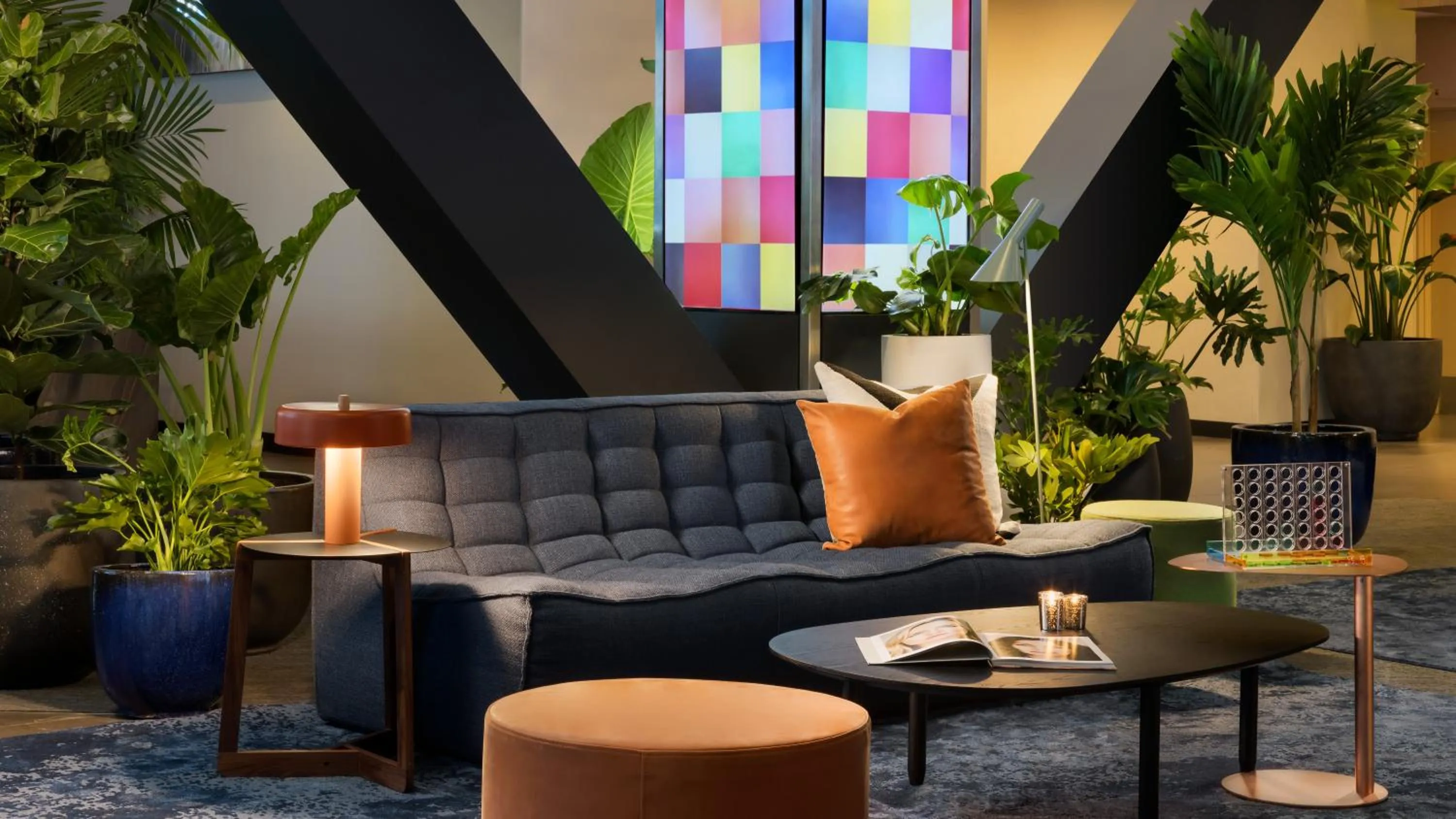 Seating area in M Social Hotel New York Times Square