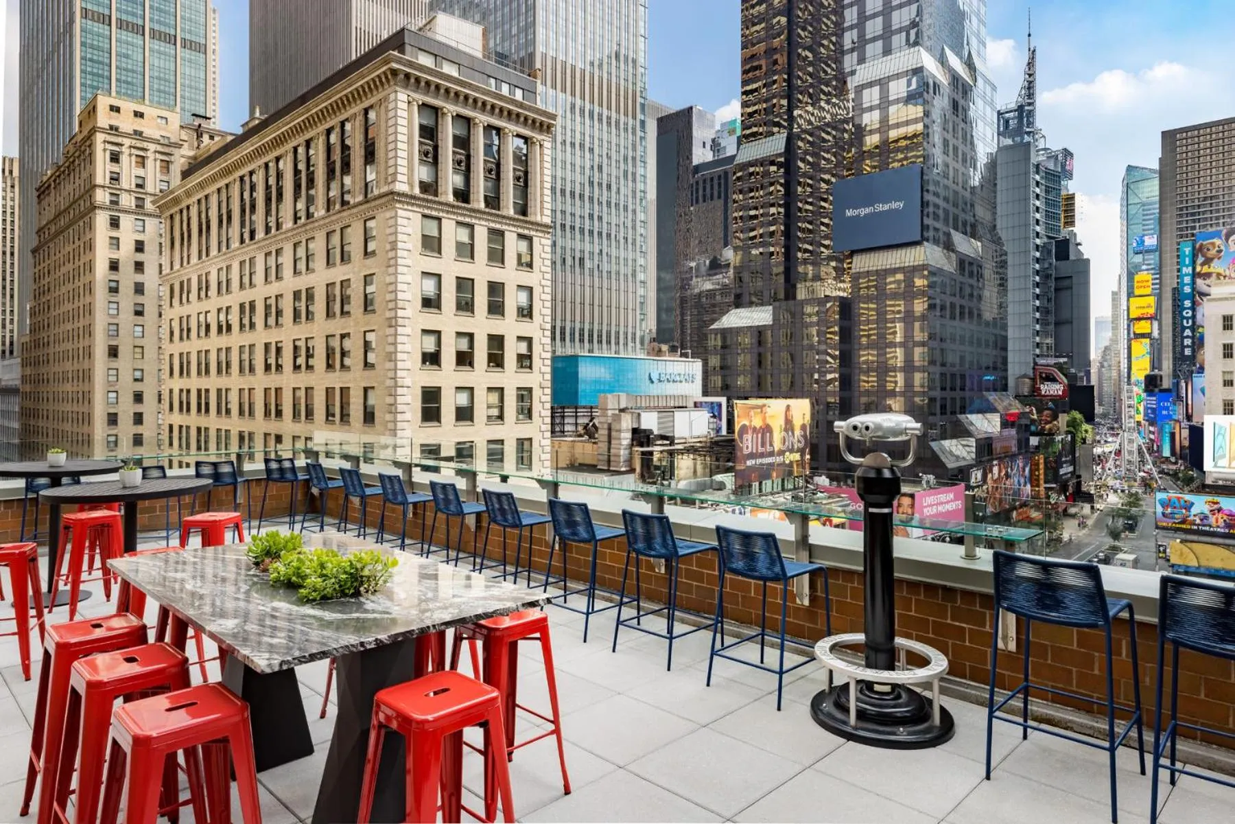 Patio in M Social Hotel New York Times Square