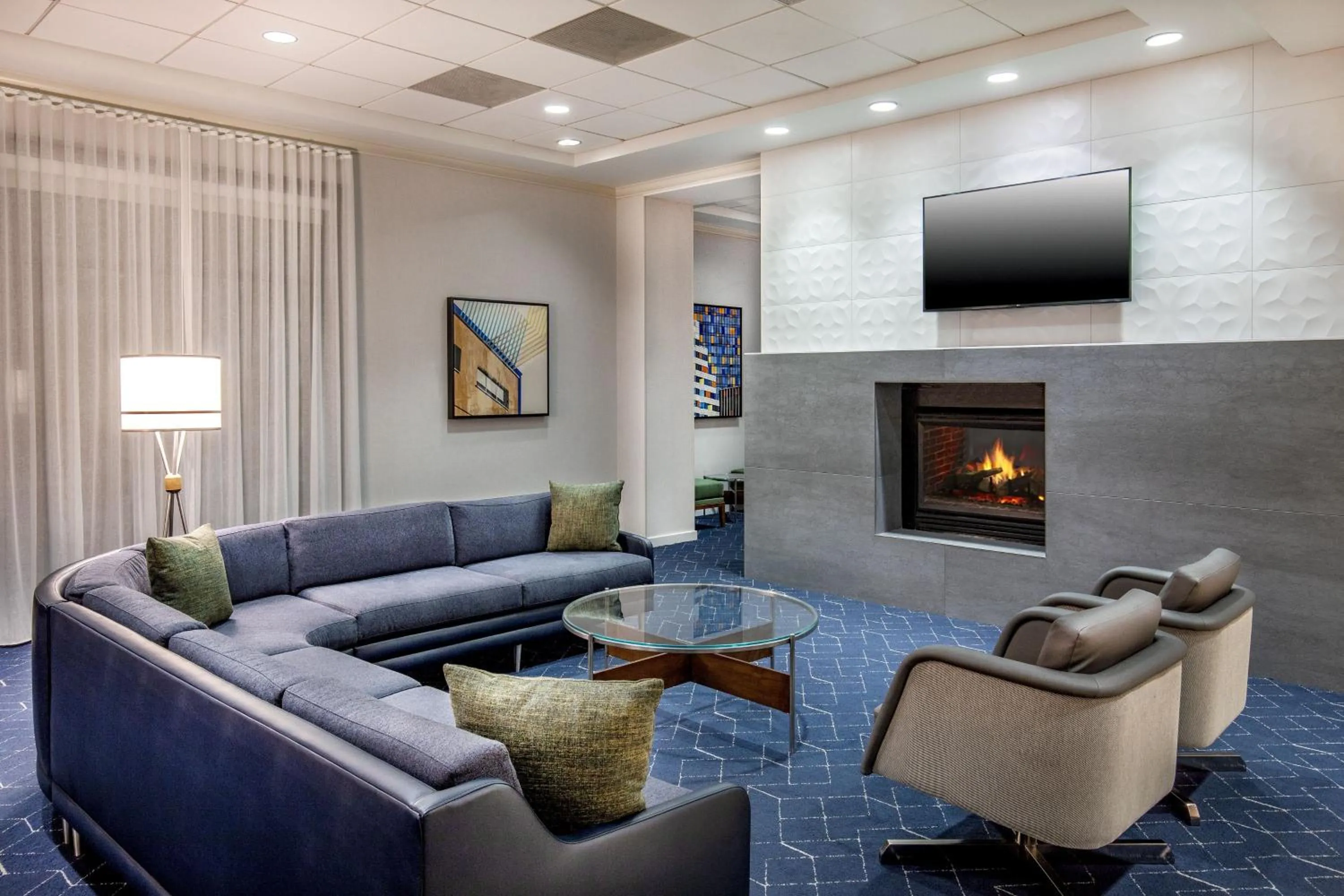 Lobby or reception in Courtyard by Marriott Boston Billerica Bedford