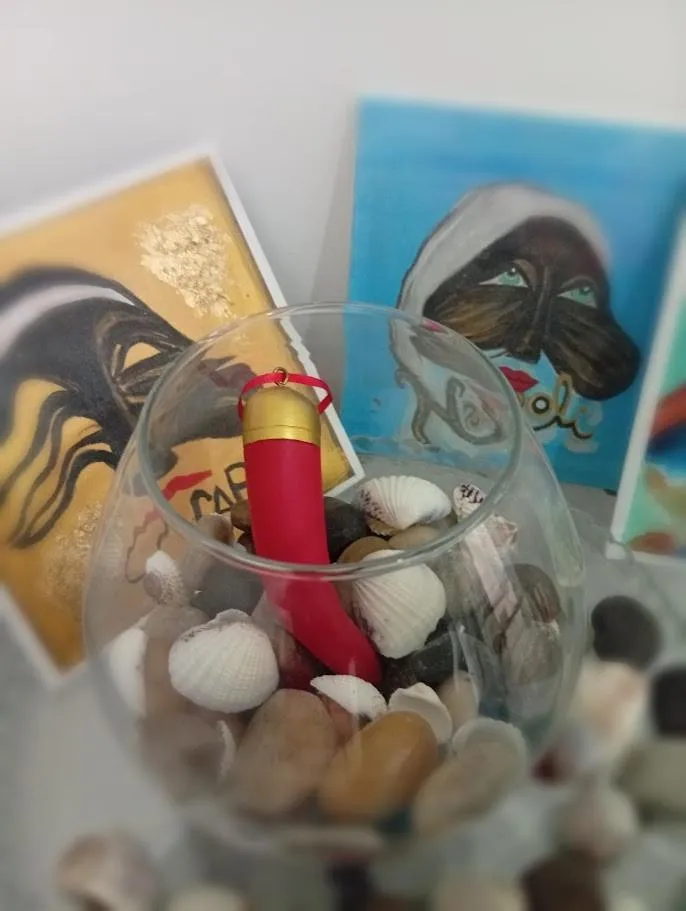 Decorative detail in Megaride Santa Lucia