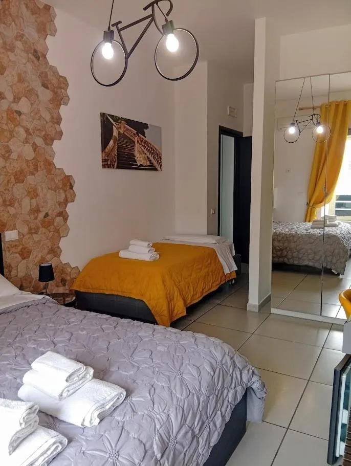 Bed in Megaride Santa Lucia