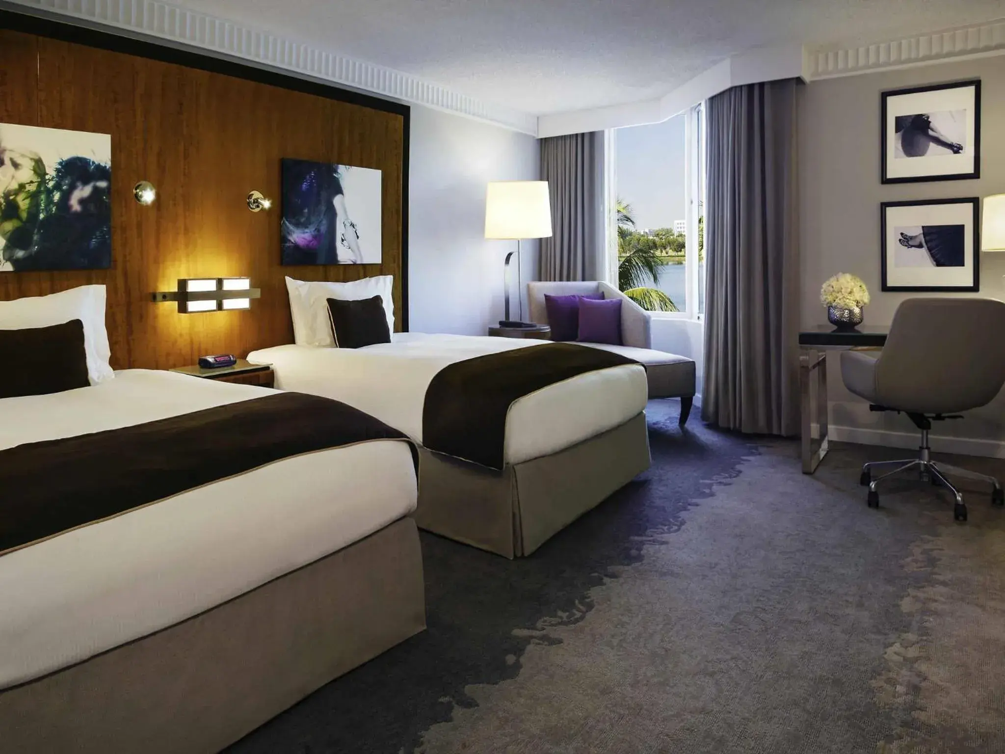 Superior Double Room with Two Double Beds with City View in Pullman Miami Airport Superior Double Room with Two Double Beds with City View in Pullman Miami Airport