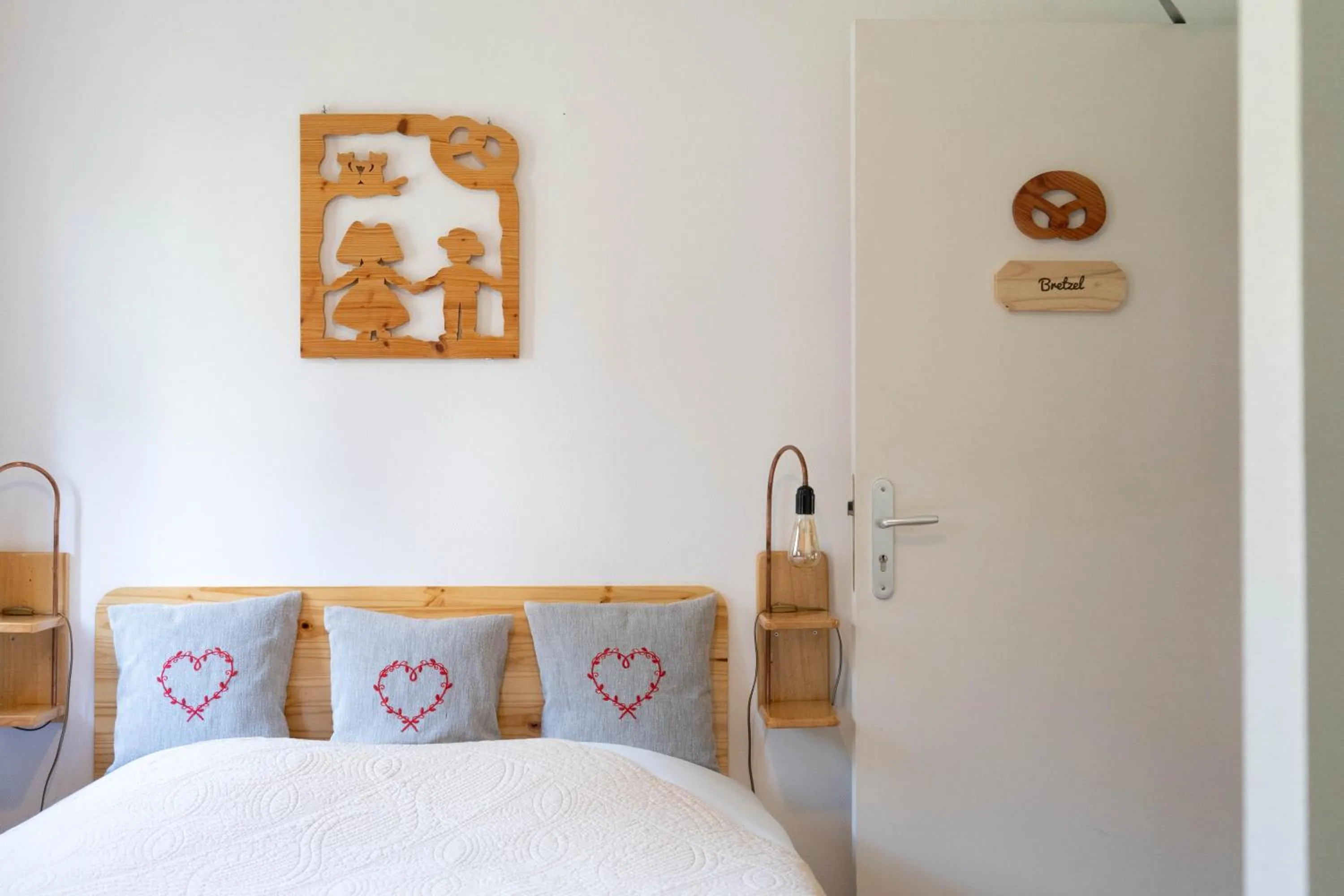 Bedroom, Bed in Chambres d'hôtes A la Fecht Nature et Bien-être