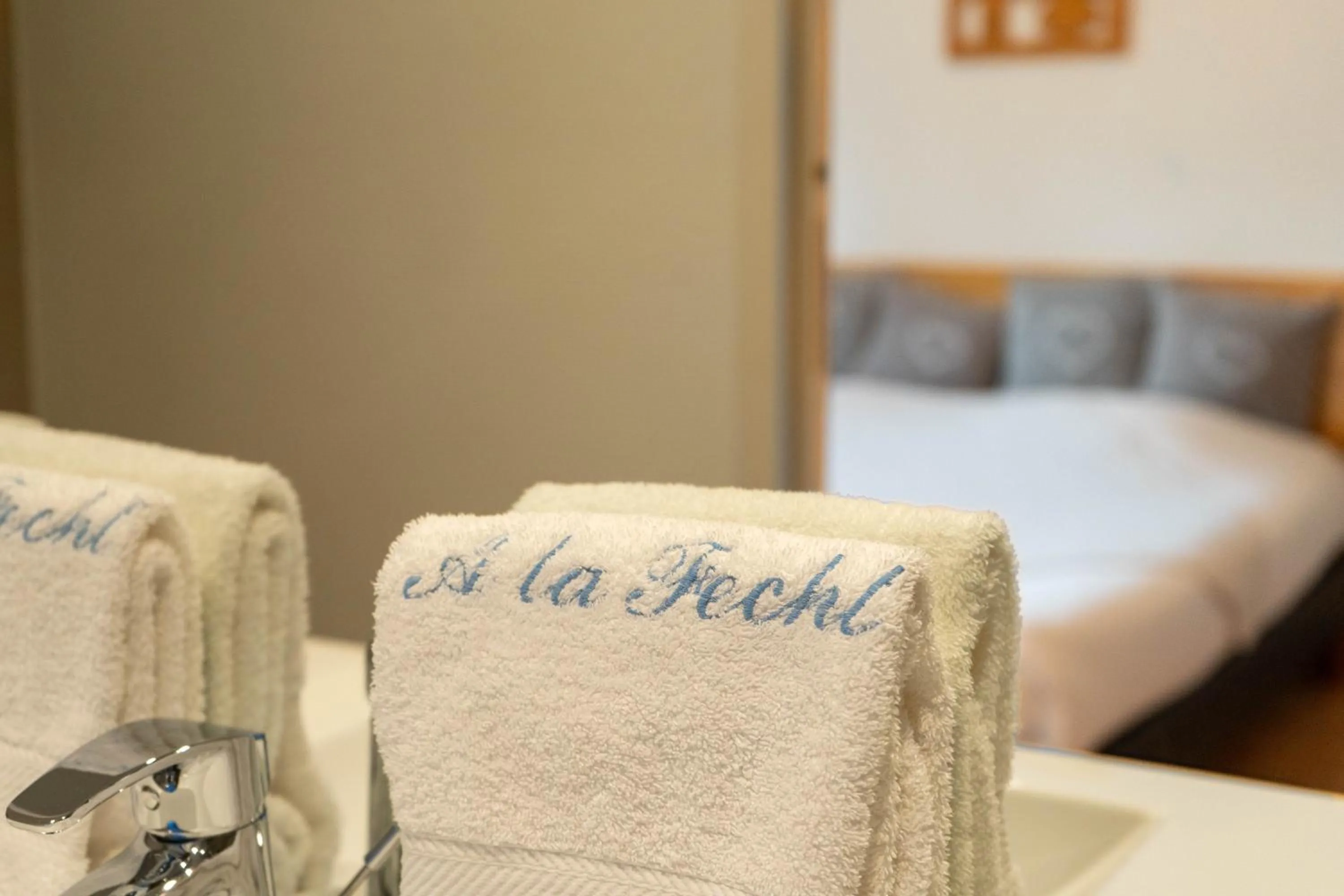 Bedroom, Bed in Chambres d'hôtes A la Fecht Nature et Bien-être