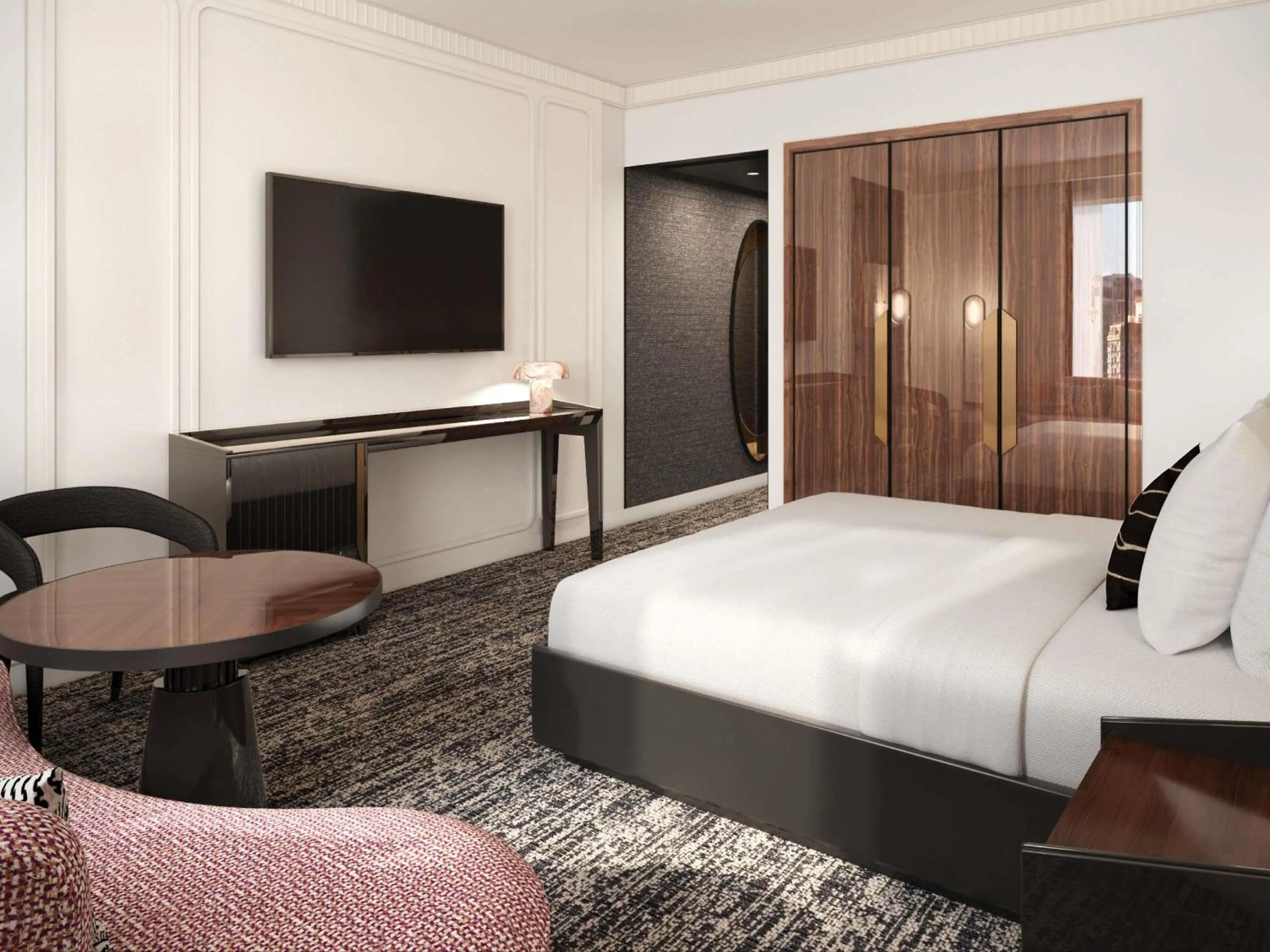 Bedroom, Bed in Sofitel New York