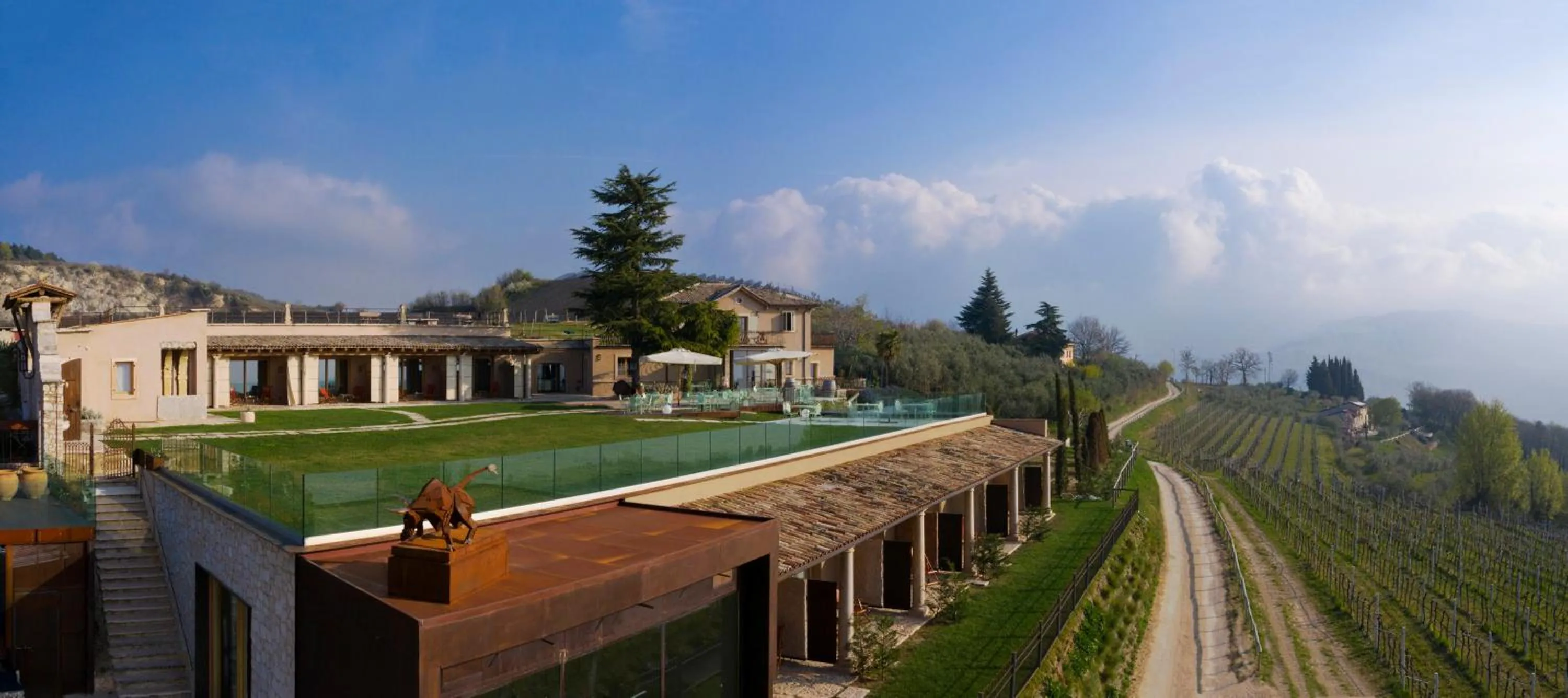 Garden view in Tenuta Le Cave