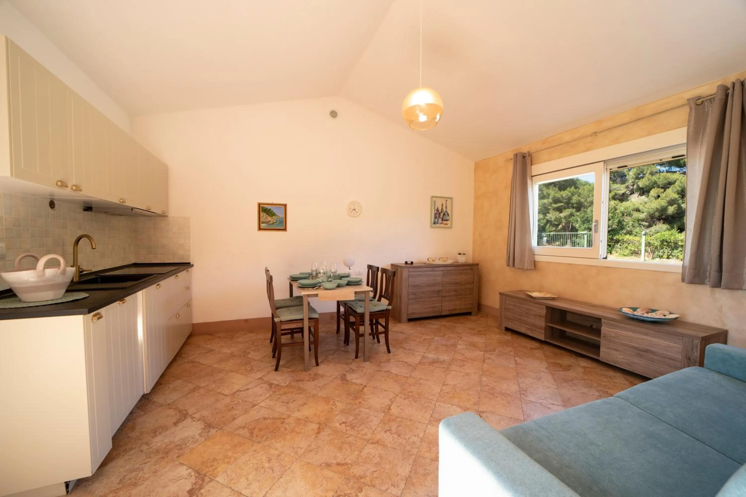 Kitchen or kitchenette in Residence Le Grazie Est