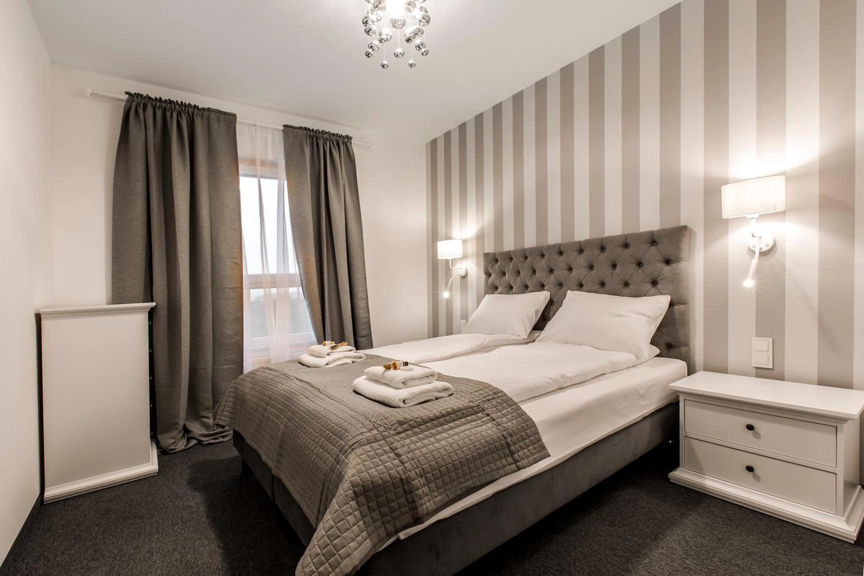 Bedroom, Bed in Symphony Baltica Towers Apartamenty