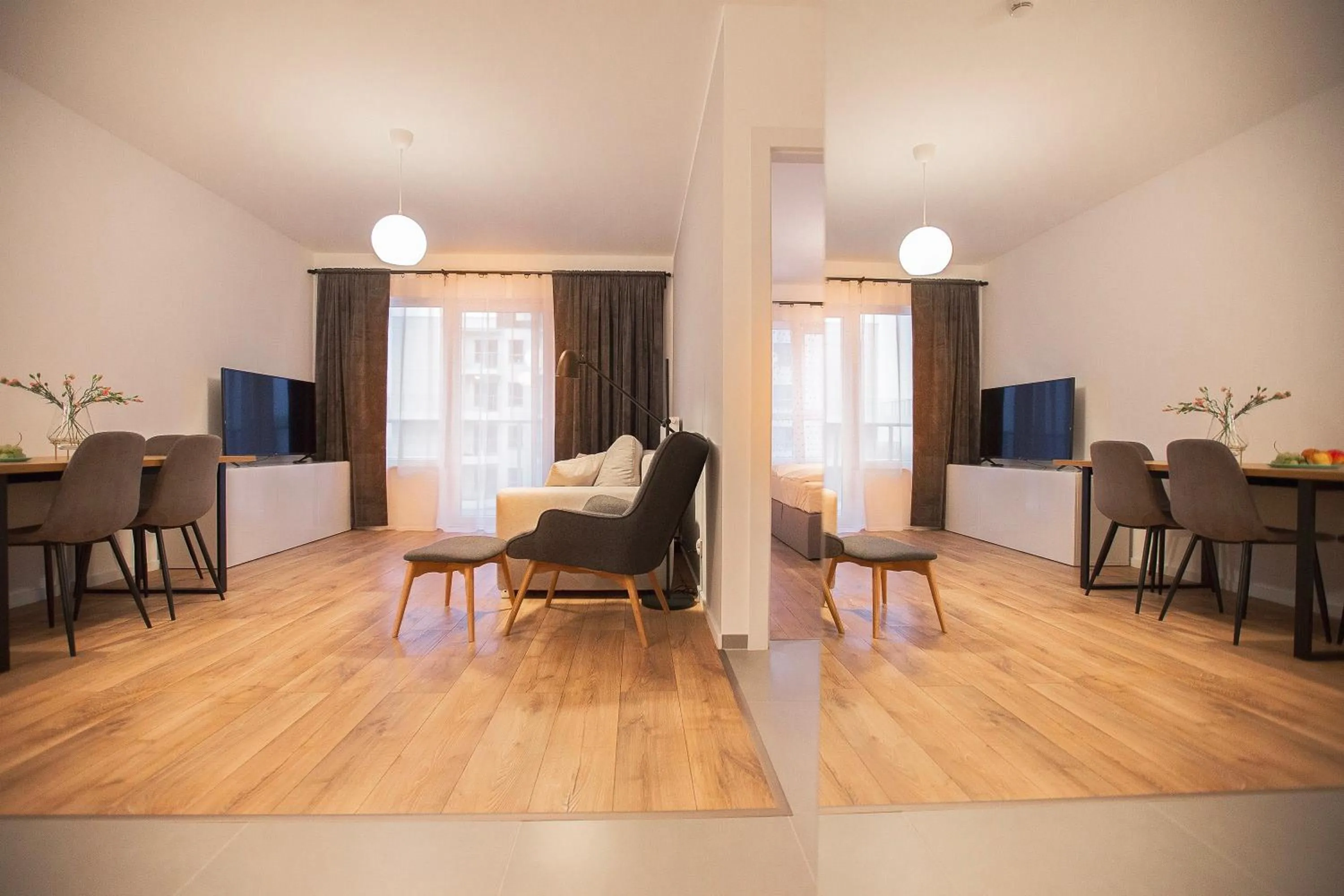 Living room in Symphony Baltica Towers Apartamenty