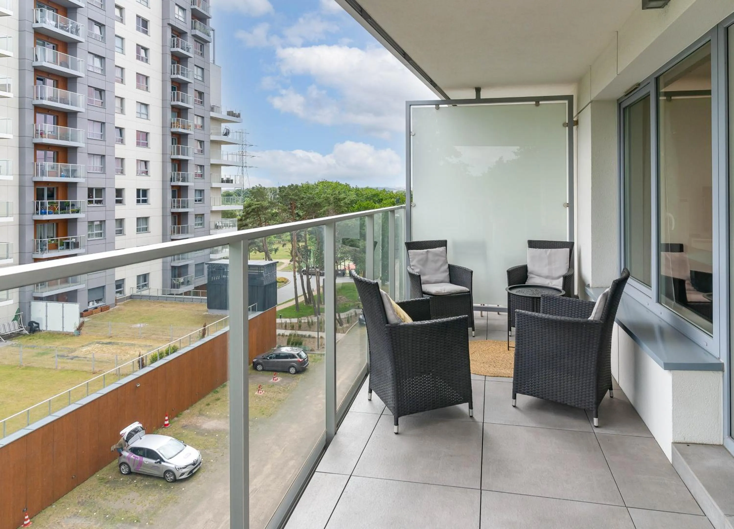 Balcony/Terrace in Symphony Baltica Towers Apartamenty