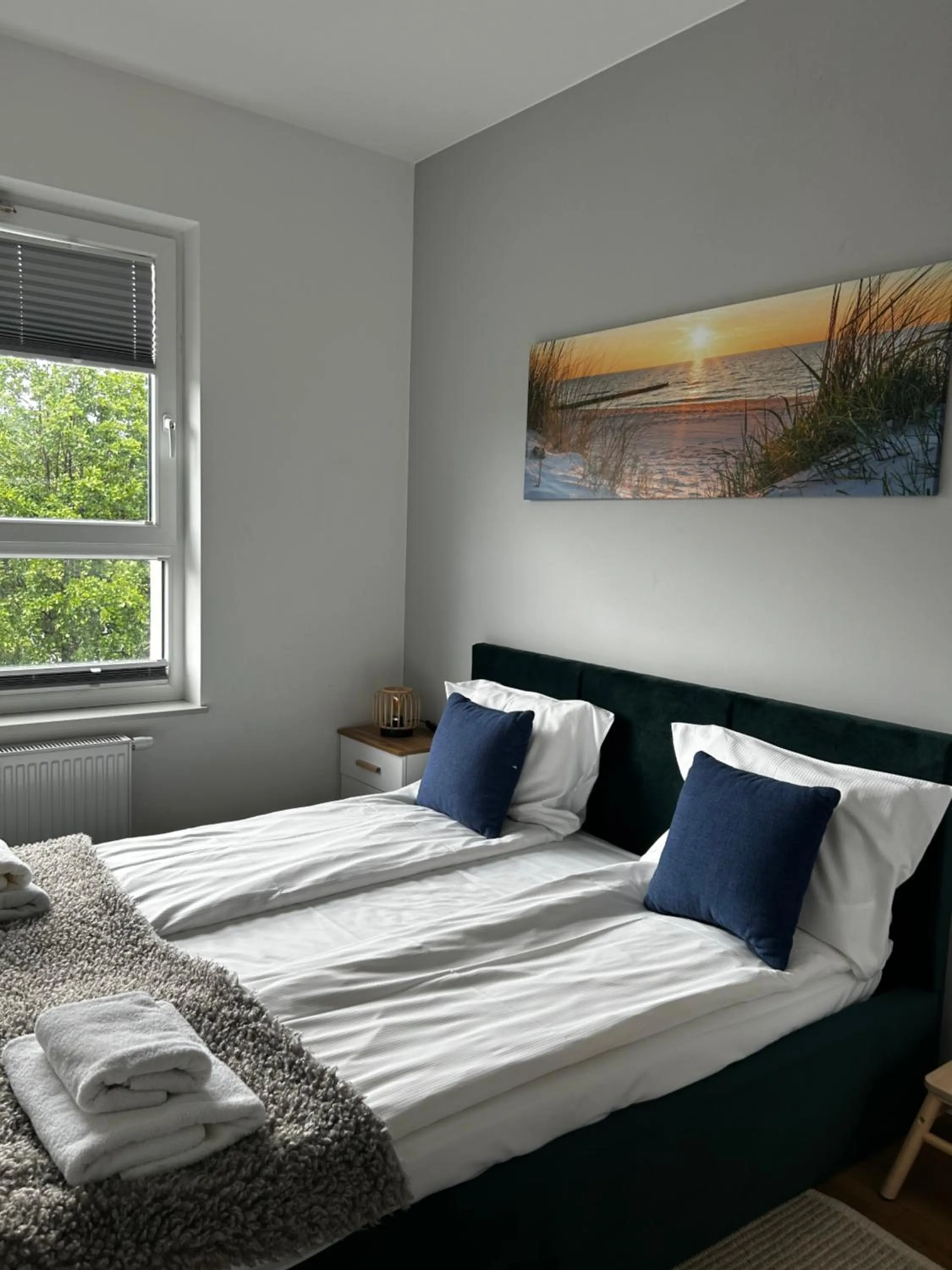 Bedroom, Bed in Symphony Baltica Towers Apartamenty