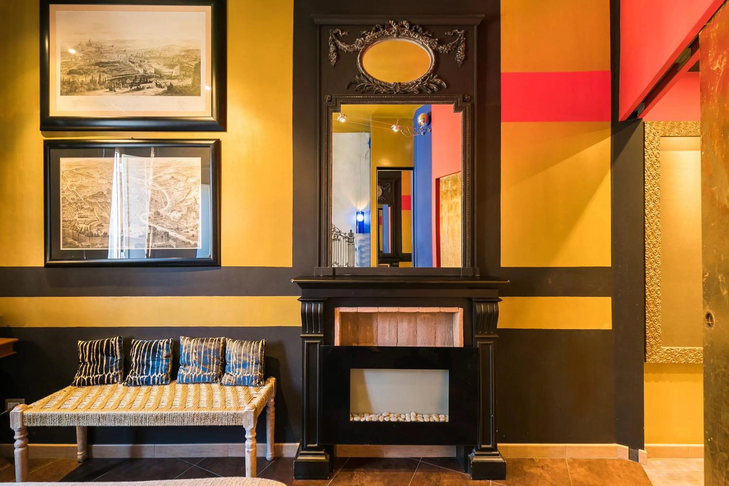 fireplace in Appartamenti MarcoAurelio49