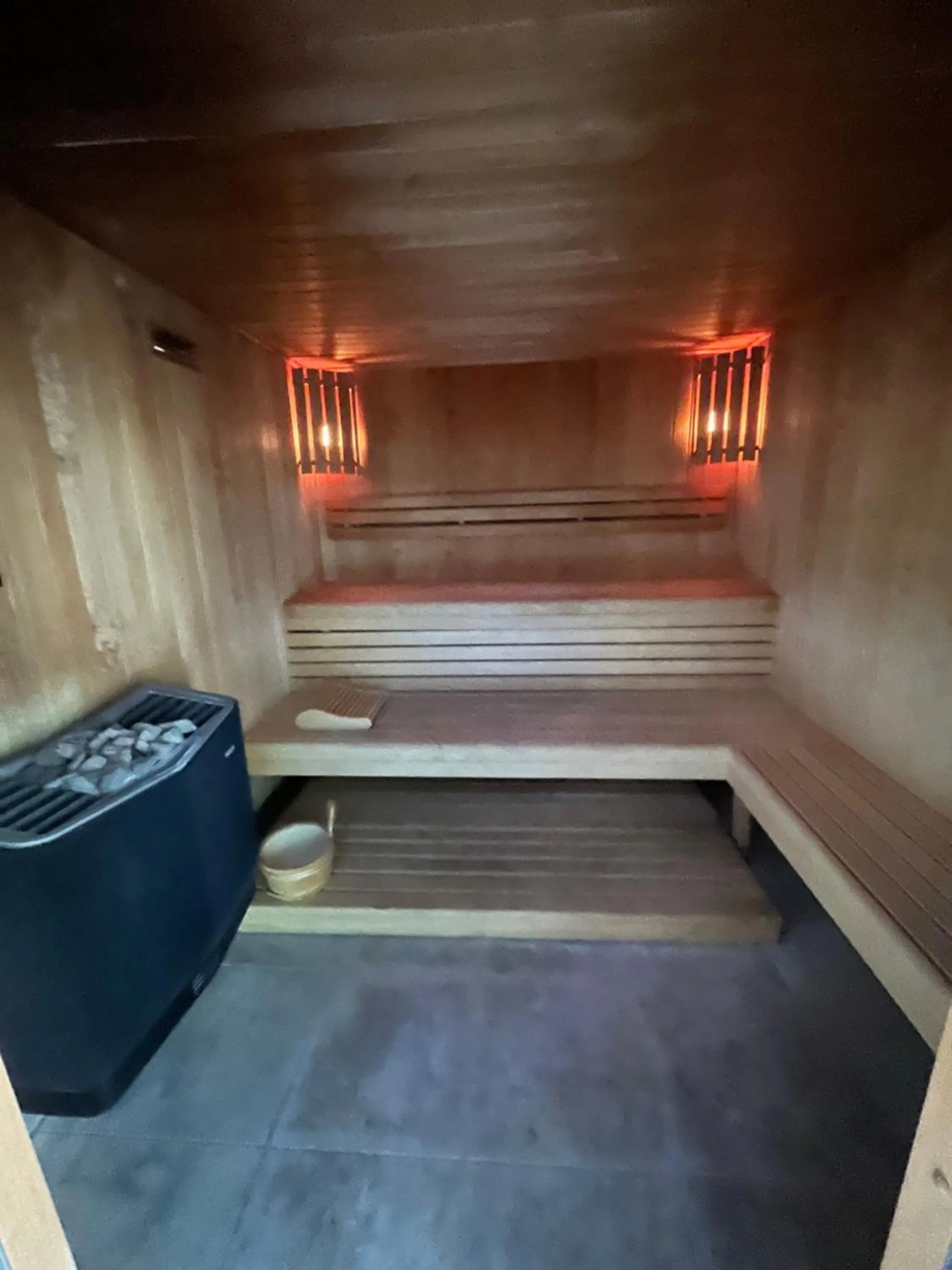 Sauna in Logis Hôtel Victor Hugo & Spa