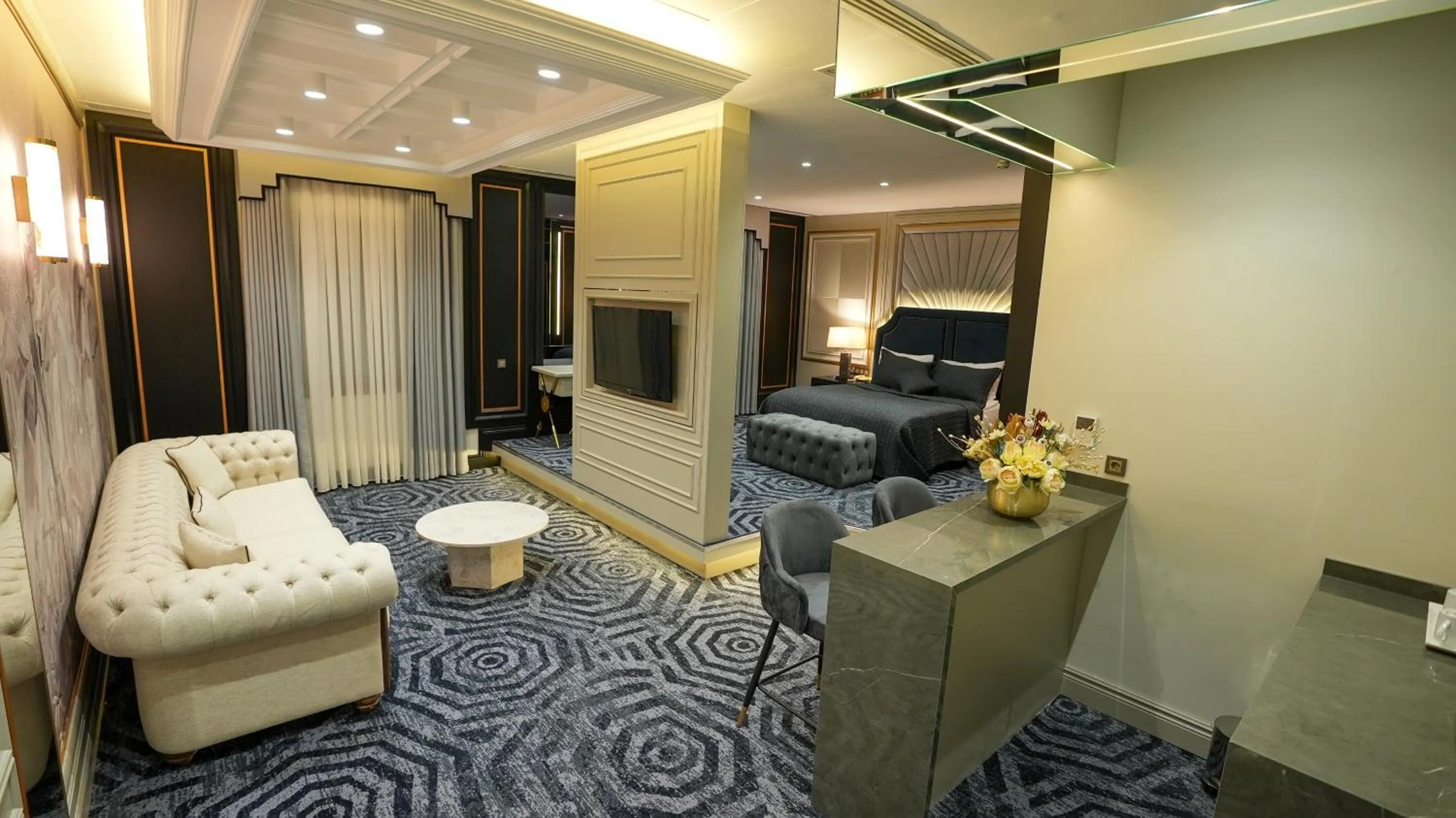 Seating area in Teymur Continental Hotel