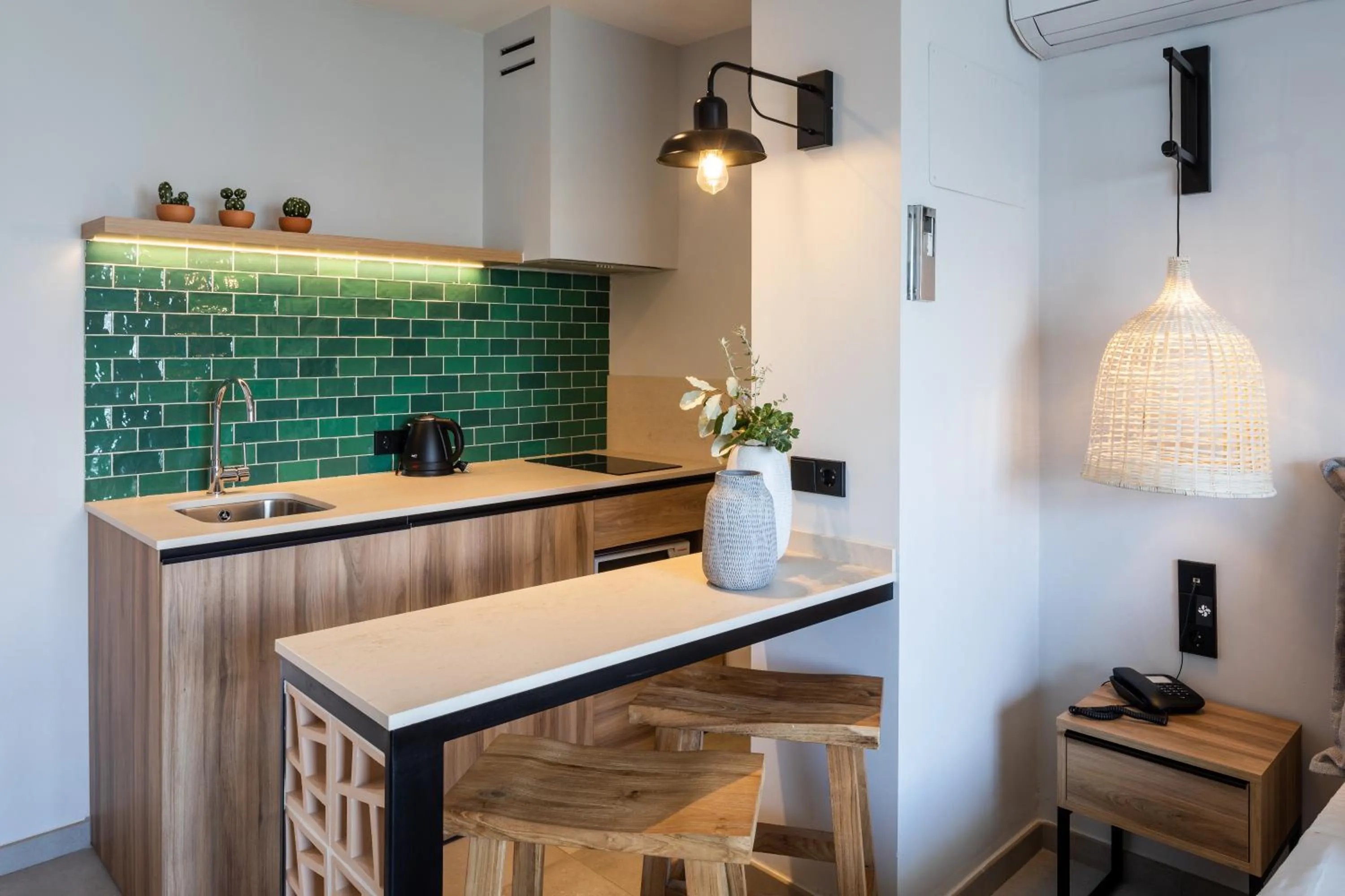 Kitchen or kitchenette in Aparthotel Casita Blanca - Adults Only