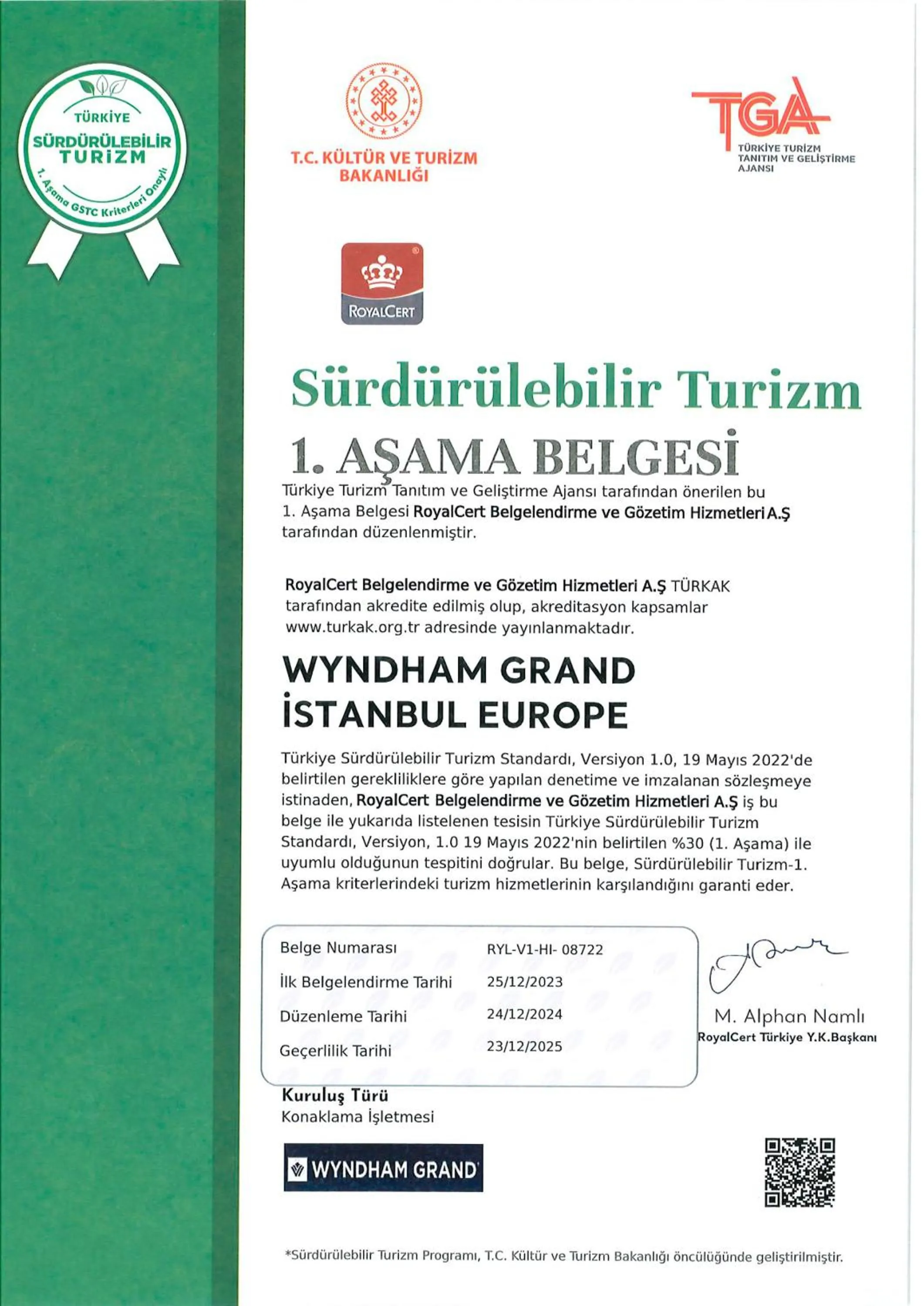 Property building in Wyndham Grand Istanbul Europe
