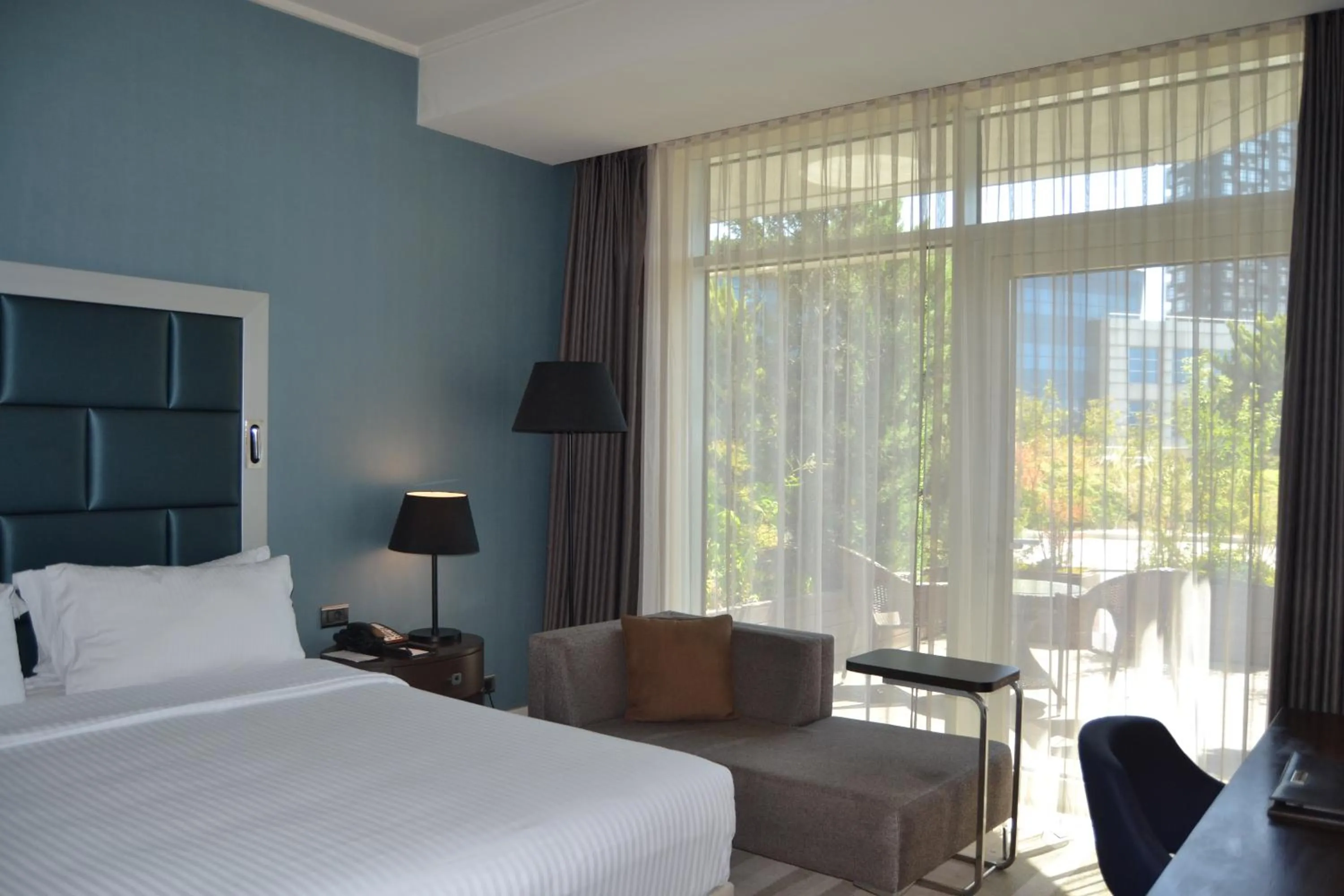 Bed in Wyndham Grand Istanbul Europe