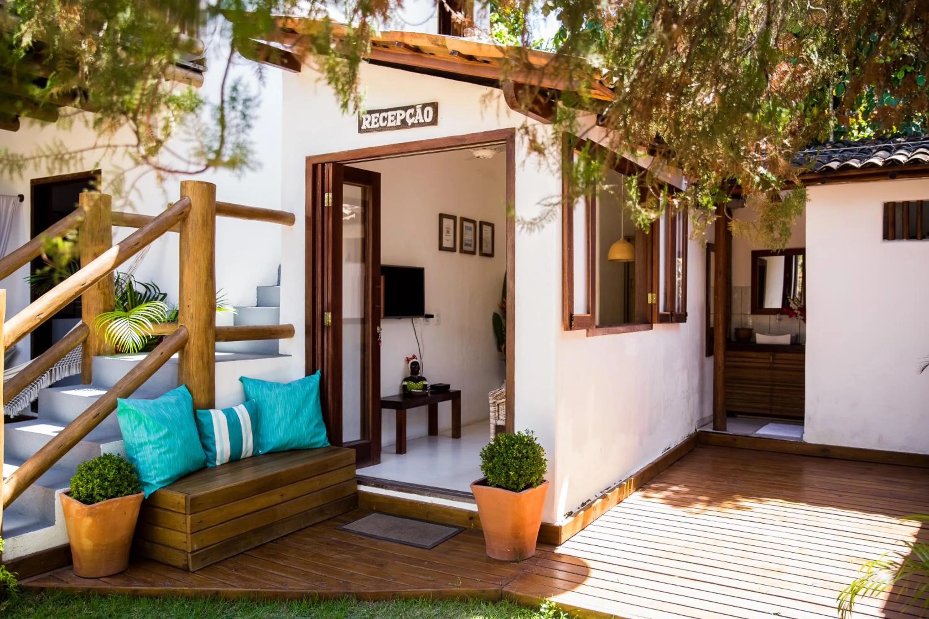 Lobby or reception in Pousada Jequitibá