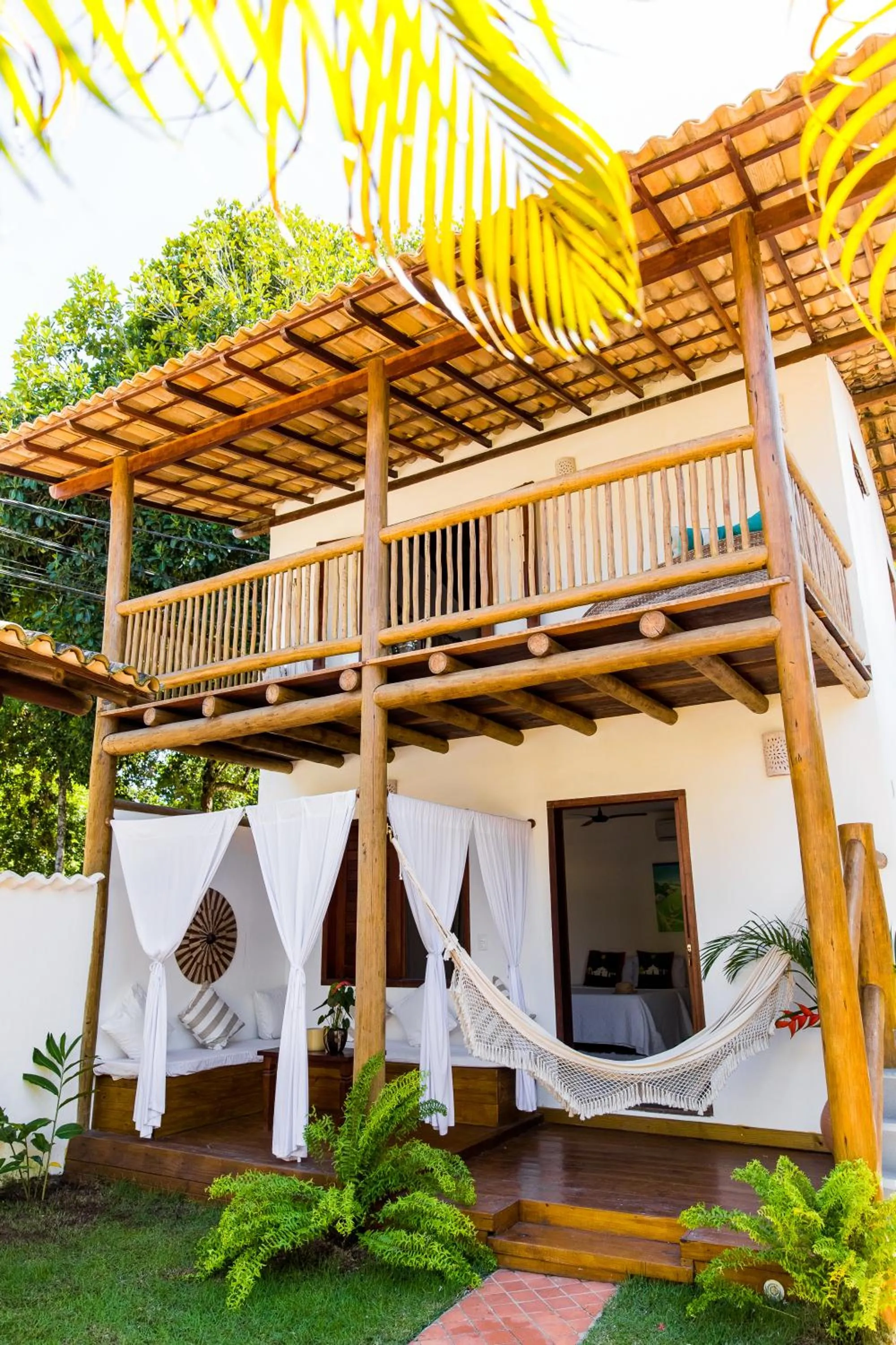 Balcony/Terrace in Pousada Jequitibá