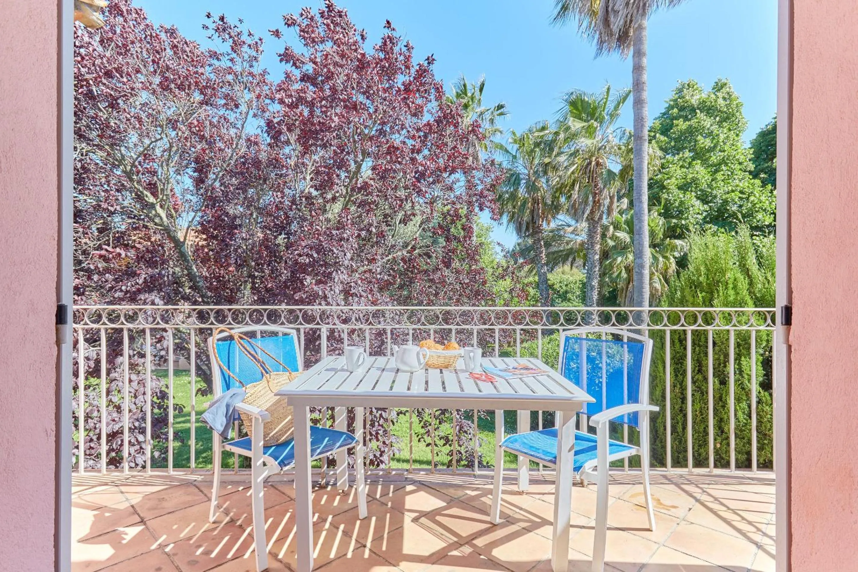 Balcony/Terrace in Résidence Odalys La Palmeraie