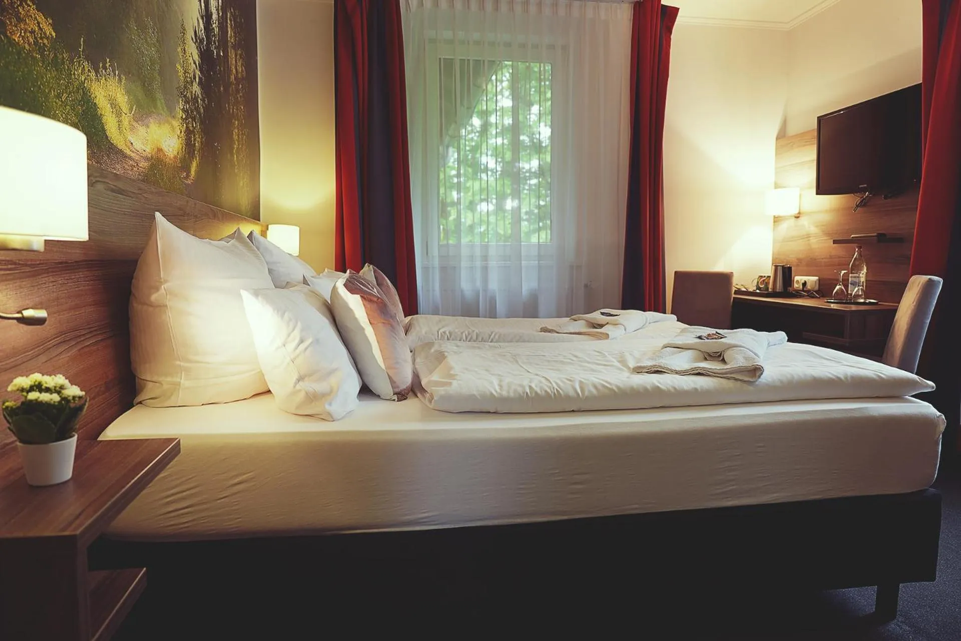 Bed in Hotel Mein Bergblick