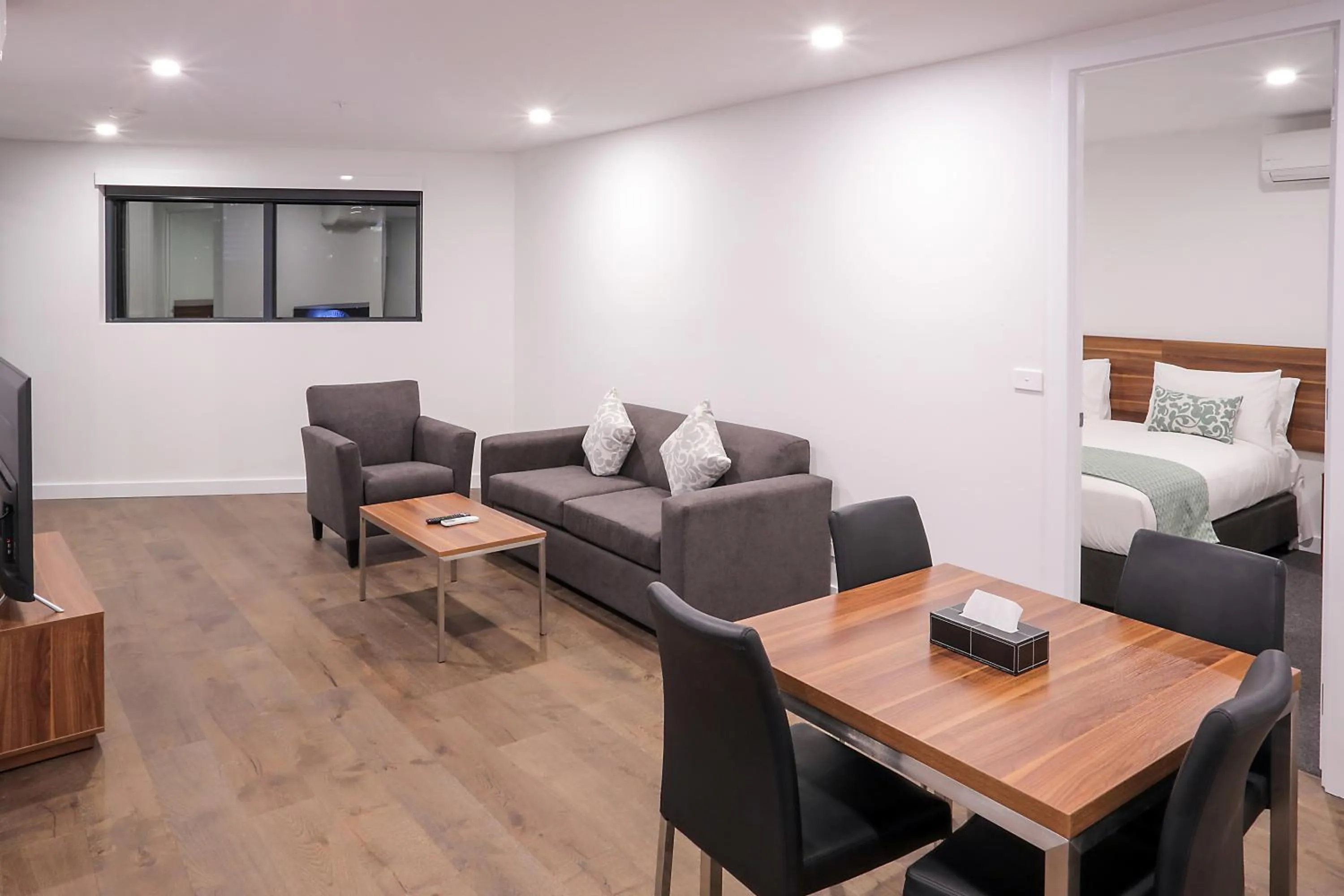 Living room in Flagstaff Green Apartments
