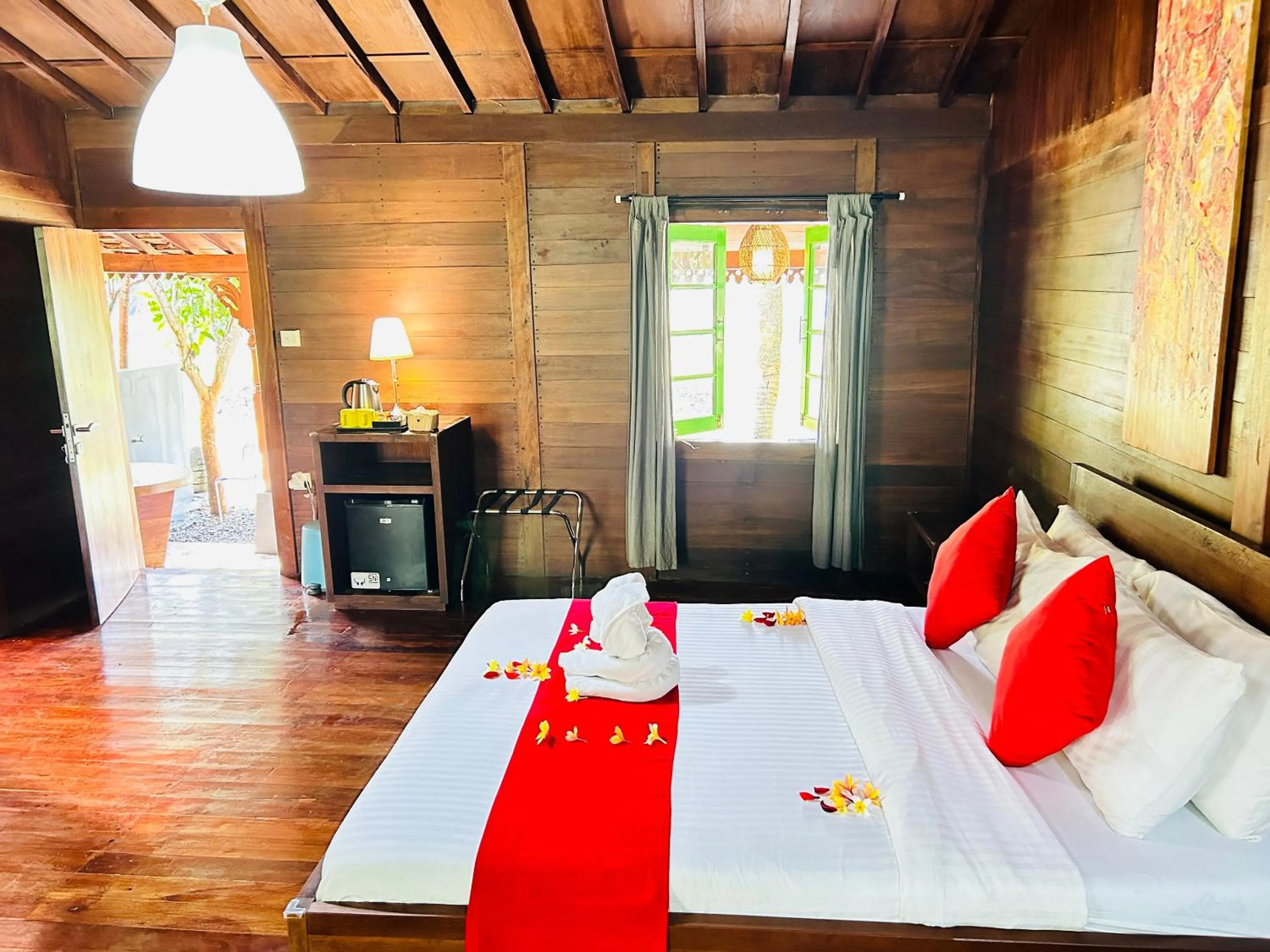 Bedroom, Bed in Avery Coconut Island Waterpark Beach Resort Carita
